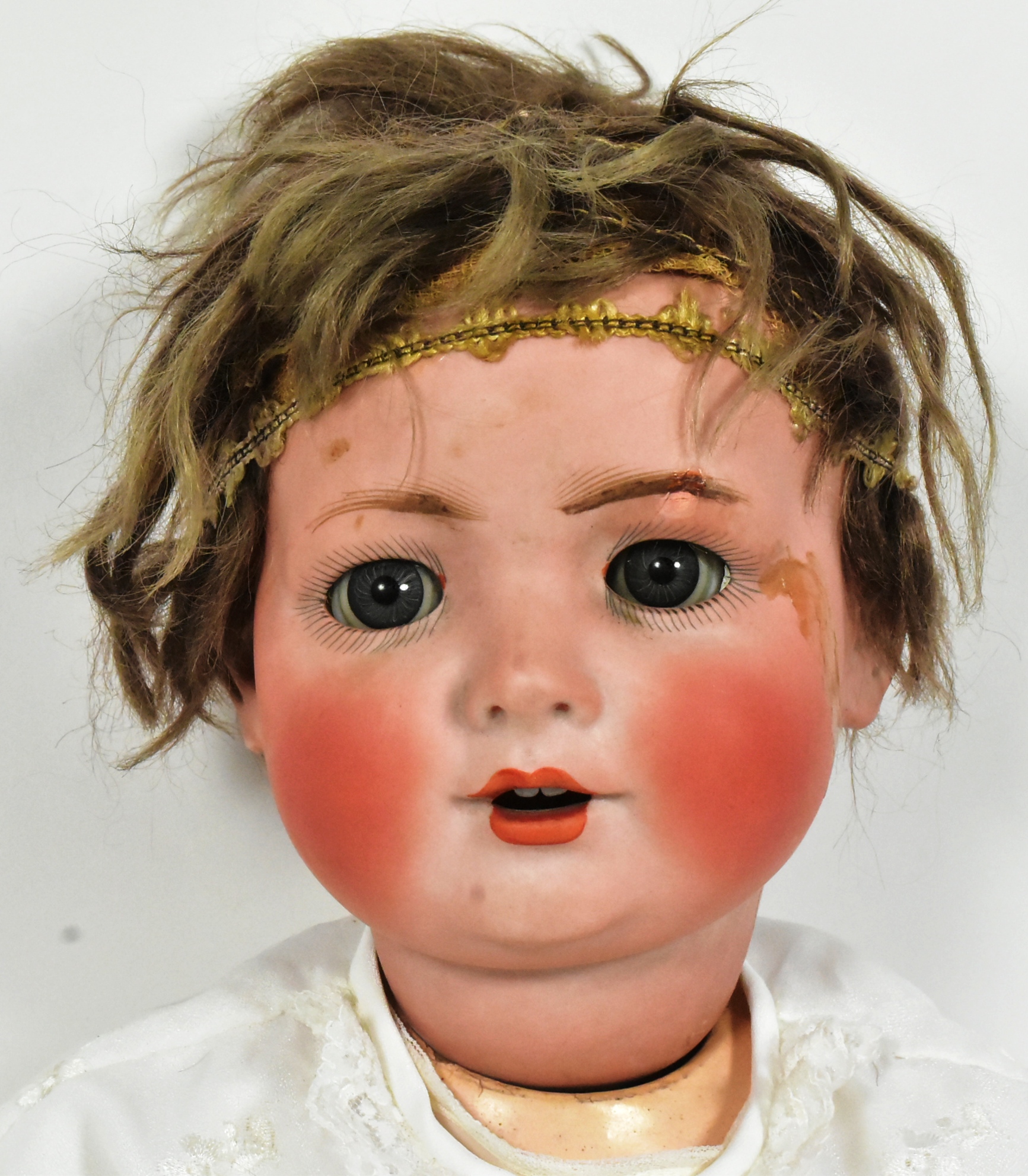 ANTIQUE GERMAN BAHR & PROSCHILD BISQUE HEADED DOLL - Image 2 of 7