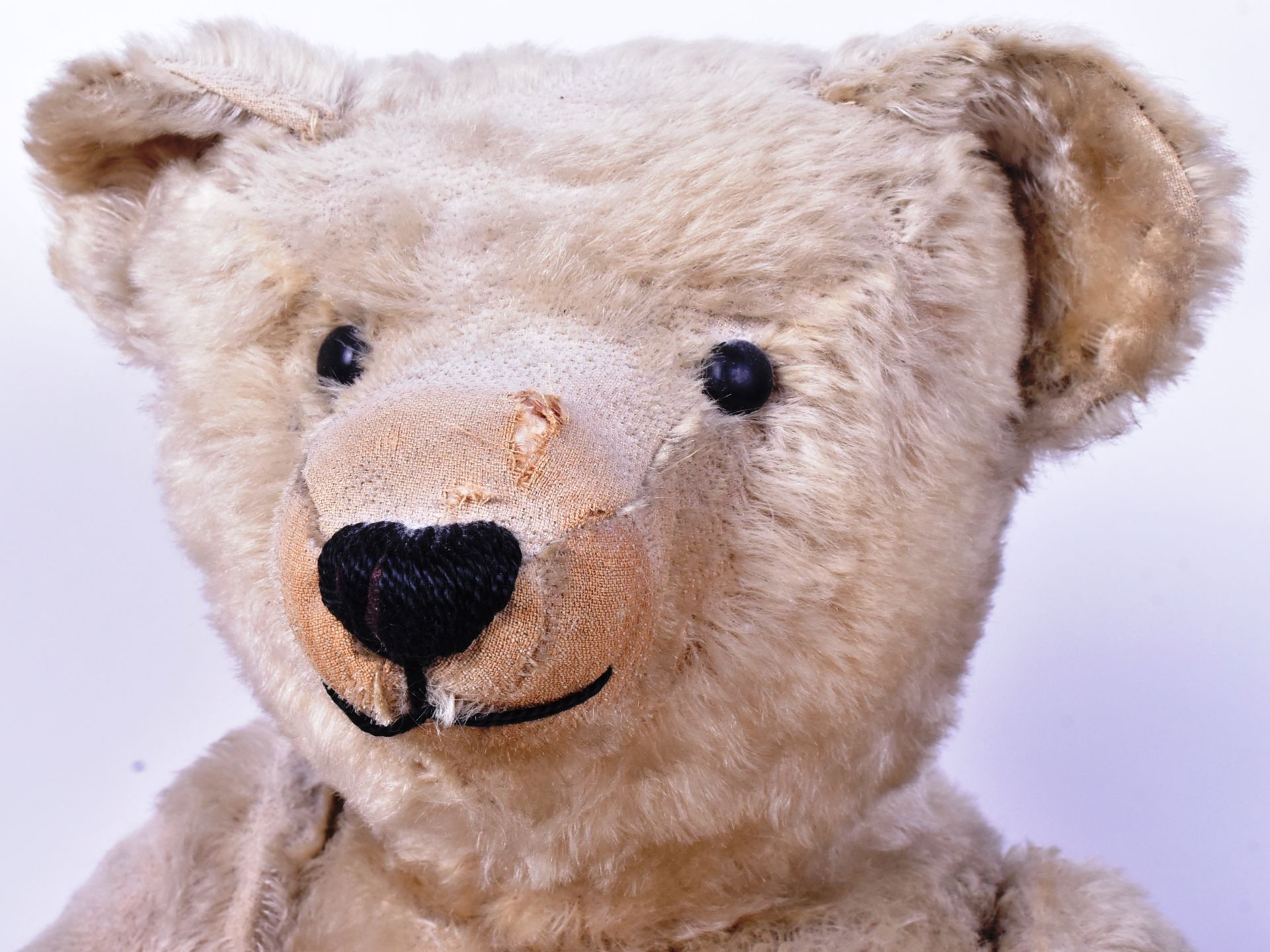 TEDDY BEAR - LARGE EARLY GERMAN MOHAIR TEDDY BEAR - Image 3 of 8