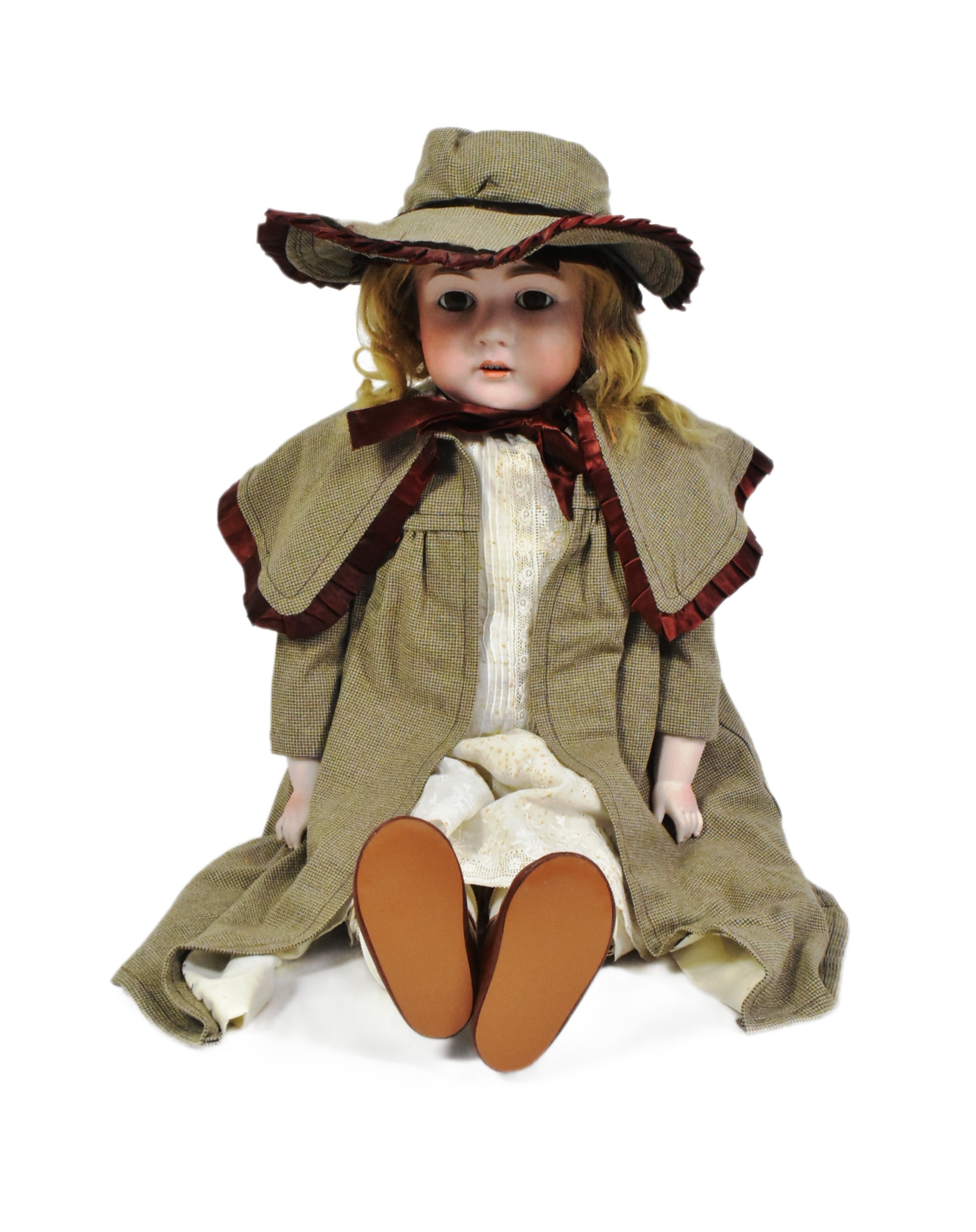 DOLLS - LARGE JDK KESTNER BISQUE HEADED DOLL