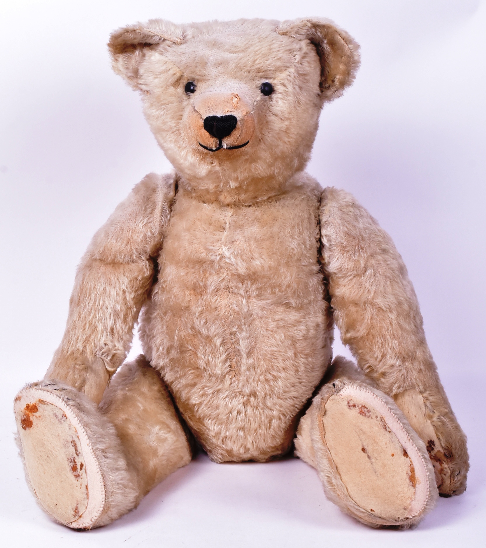TEDDY BEAR - LARGE EARLY GERMAN MOHAIR TEDDY BEAR - Image 2 of 8