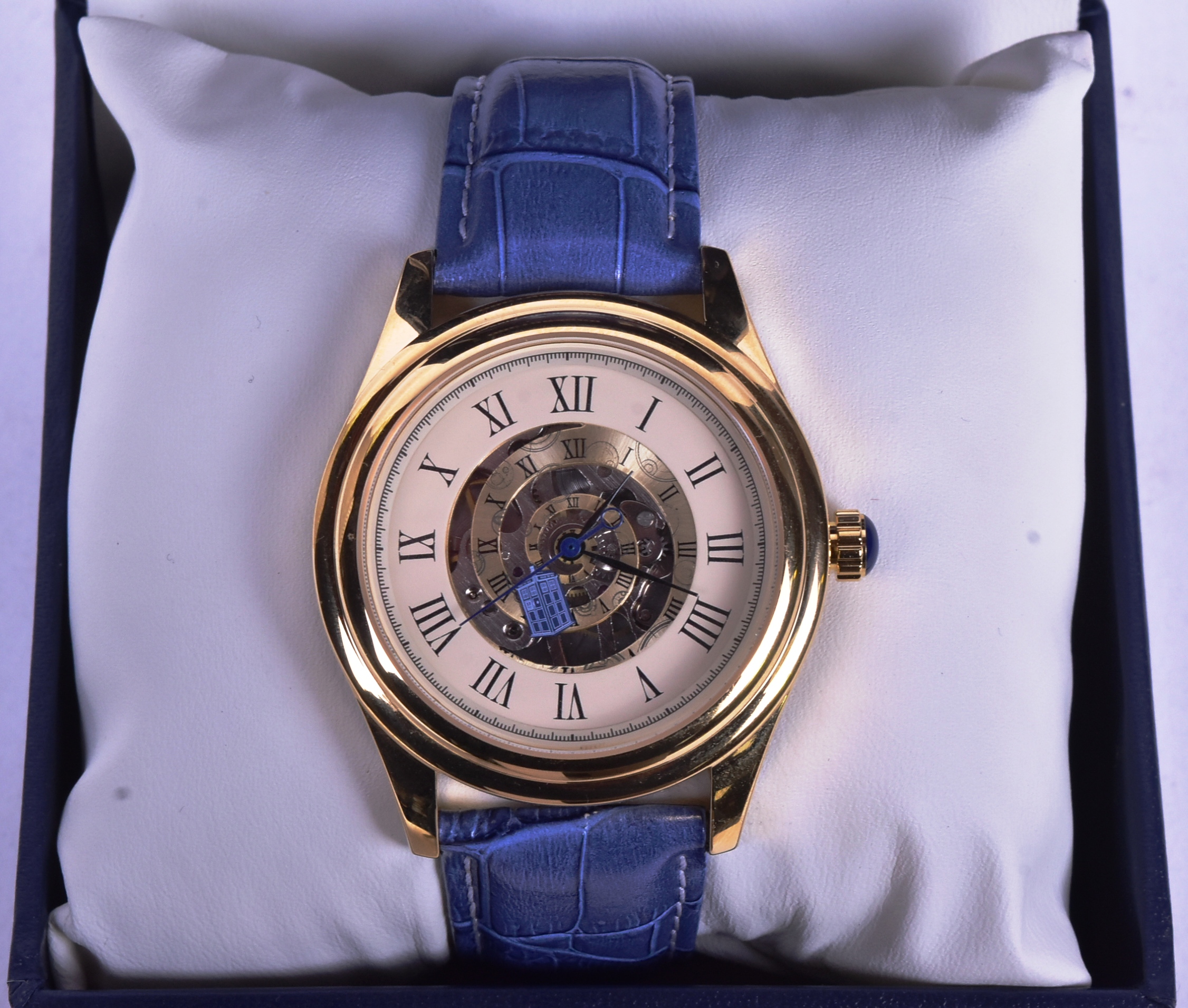 DOCTOR WHO - BRADFORD EXCHANGE - TARDIS MECHANICAL WATCH - Image 2 of 6