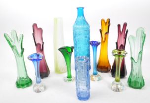 ASEDA - COLLECTION OF STUDIO ART GLASS SPLASH VASES