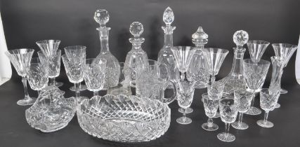 LARGE COLLECTION OF CUT GLASS CRYSTAL ITEMS