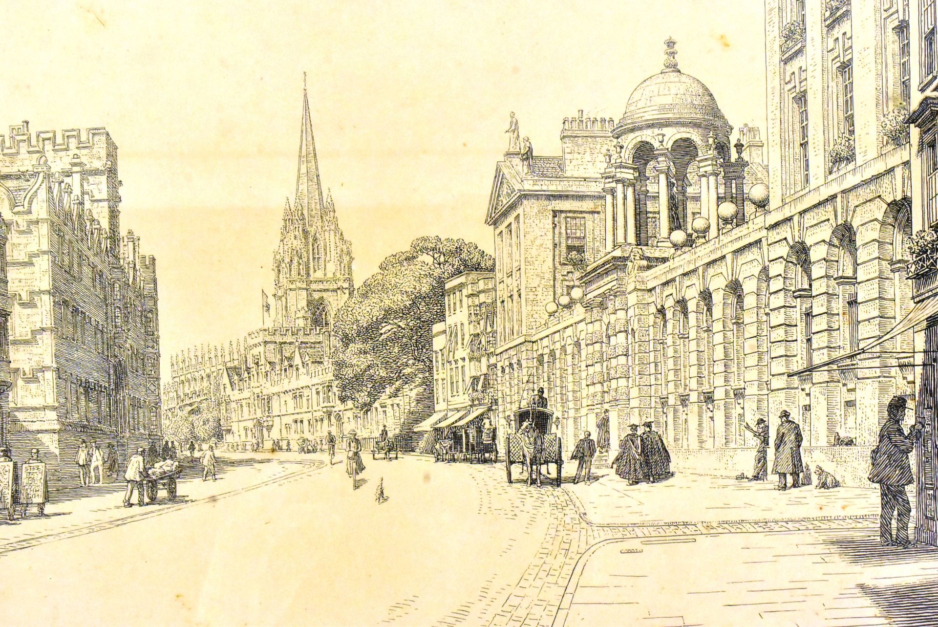 EDMUND HORT NEW - PHOTO LITHOGRAPH PRINT OF HIGH STREET OXFORD - Image 3 of 5