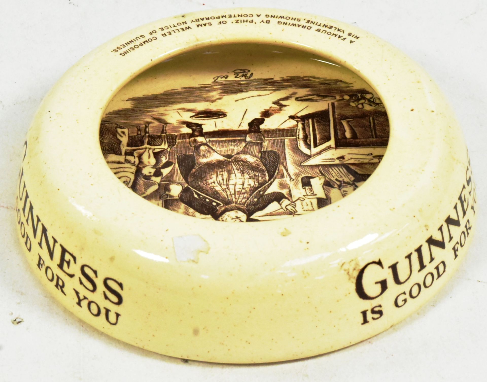 A VINTAGE POTTERY GUINNESS PUB ASH TRAY - Image 2 of 4