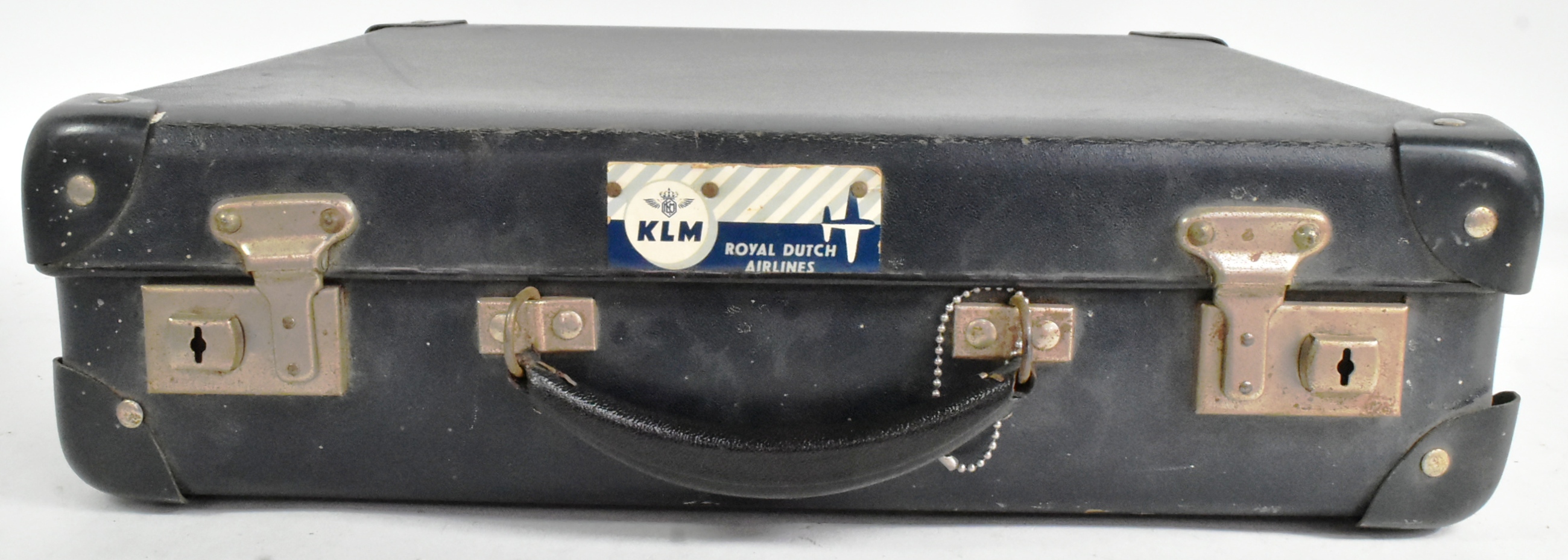 20TH CENTURY VINTAGE KLM ROYAL DUTCH AIRLINES SUITCASE - Image 2 of 4