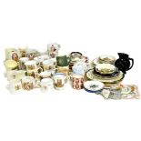 LARGE COLLECTION OF ROYAL COMMEMORATIVE MUGS & PLATES