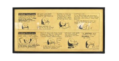 FRANK DICKENS BRISTOW INK ON PAPER CARTOON STRIP