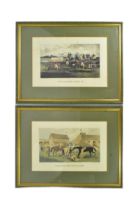 TWO 19TH CENTURY VINTAGE ENGRAVINGS OF HORSE RACING INTEREST