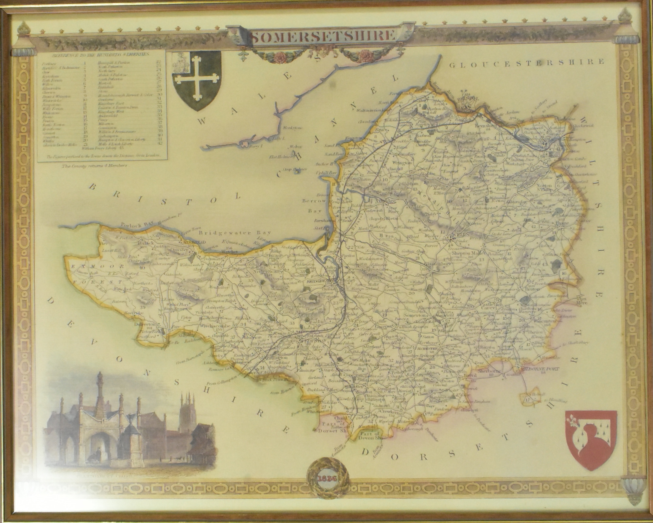 TWO VINTAGE FRAMED MAPS OF SOUTH-WEST INTEREST - Bild 3 aus 4