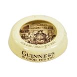 A VINTAGE POTTERY GUINNESS PUB ASH TRAY