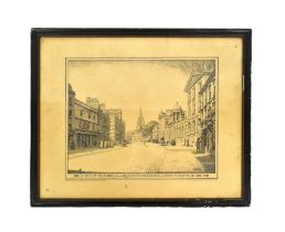 EDMUND HORT NEW - PHOTO LITHOGRAPH PRINT OF HIGH STREET OXFORD