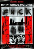 GILBERT & GEORGE - SIGNED DIRTY WORDS 2002 EXHIBITION POSTER