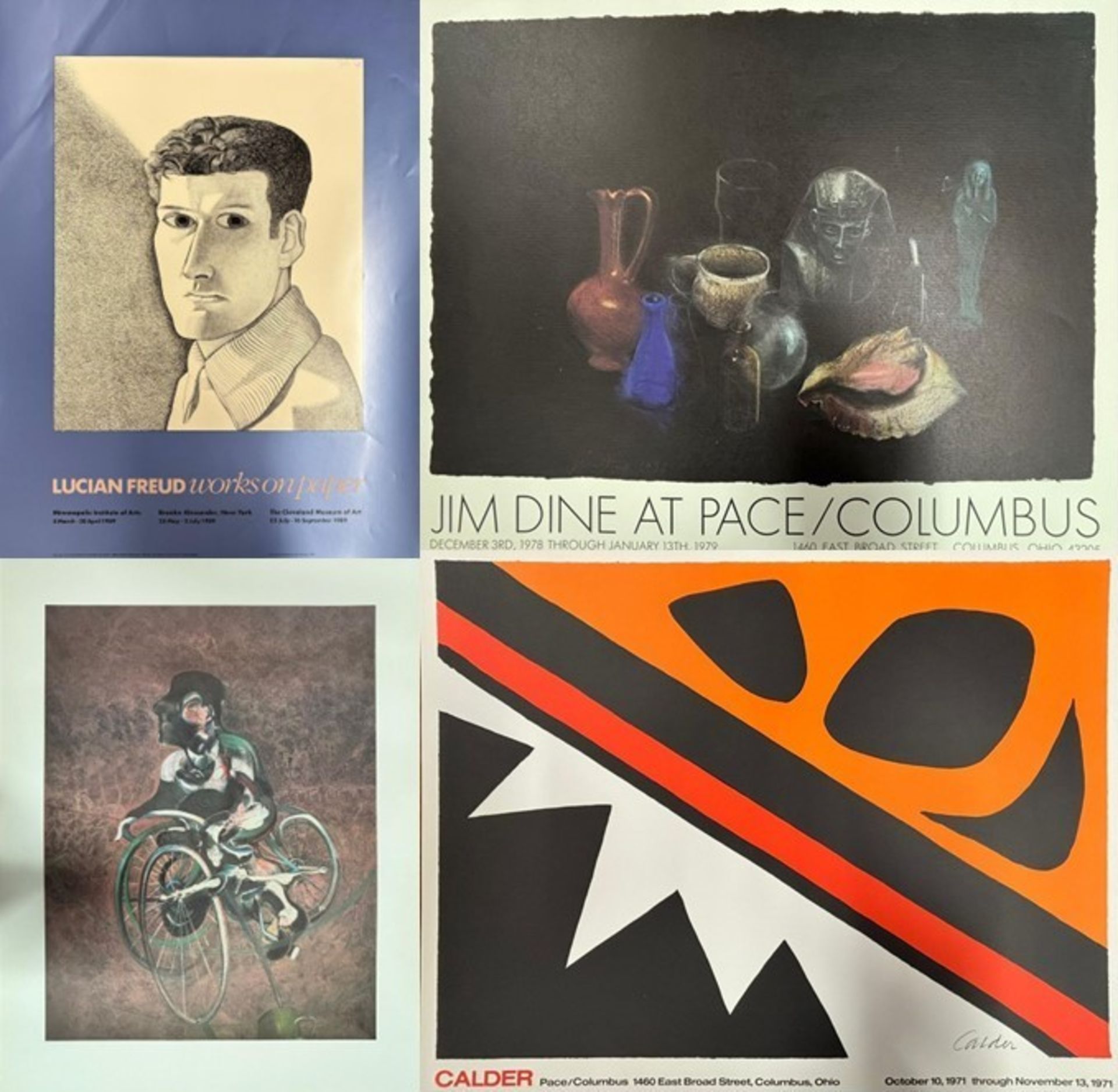 FOUR LITHOGRAPHS & EXHIBITION POSTERS AFTER VARIOUS ARTISTS