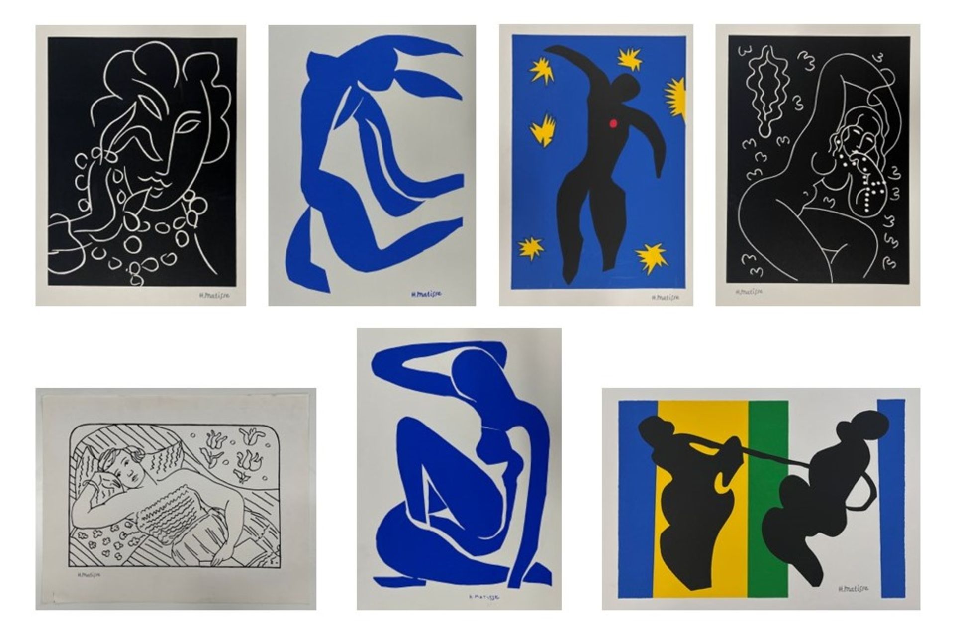 SEVEN VINTAGE LITHOGRAPHS ON PAPER AFTER HENRI MATISSE - Image 2 of 22