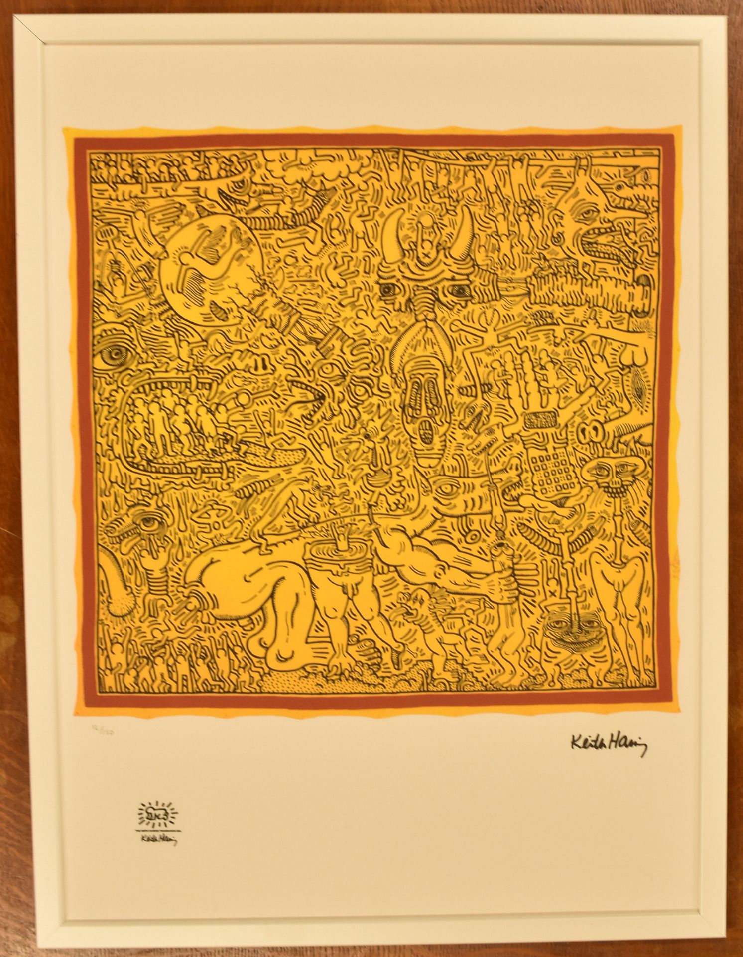 KEITH HARING - UNTITLED - LITHOGRAPH ON PAPER - Image 2 of 5