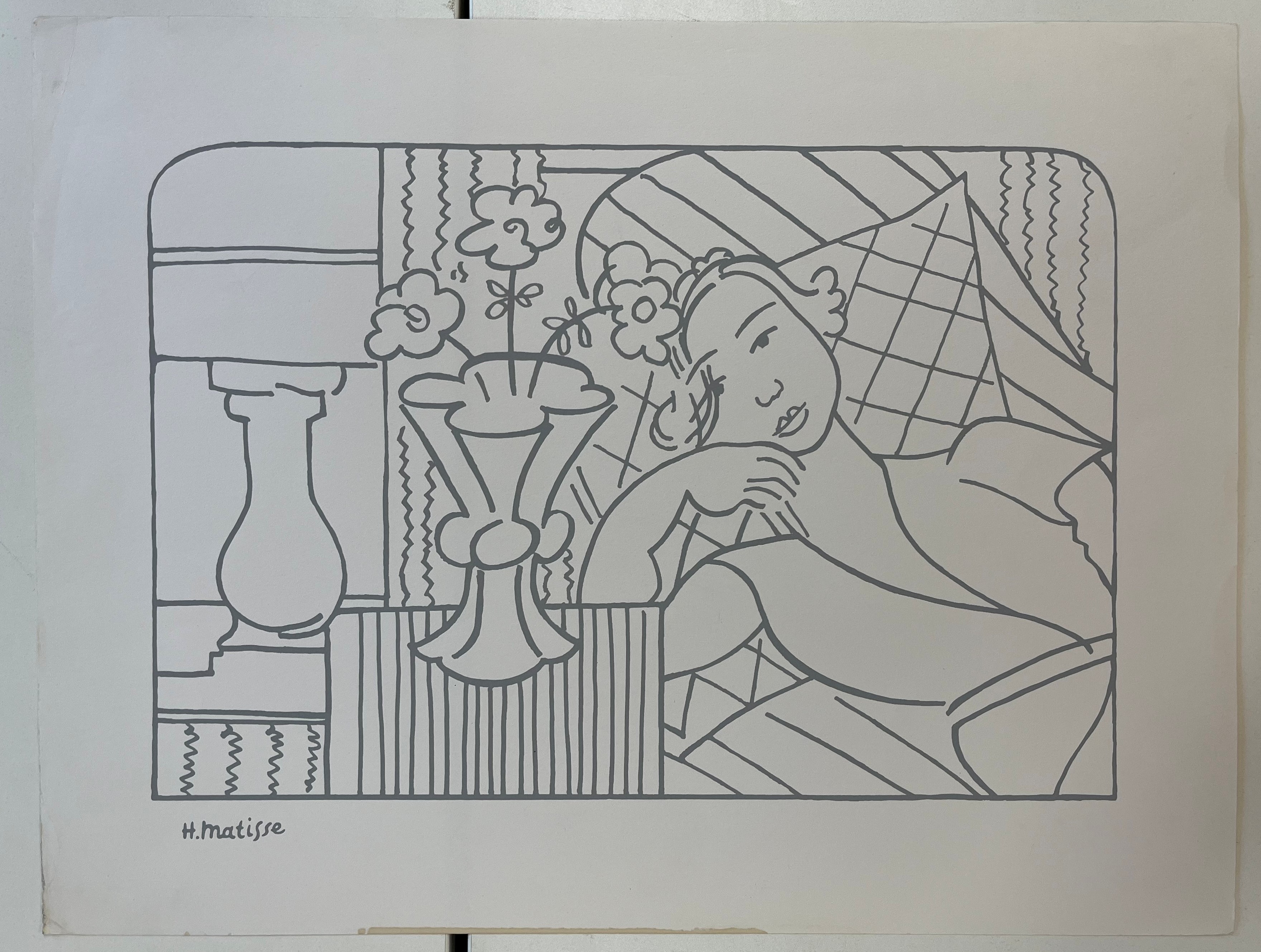 SEVEN VINTAGE LITHOGRAPHS ON PAPER AFTER HENRI MATISSE - Image 18 of 24