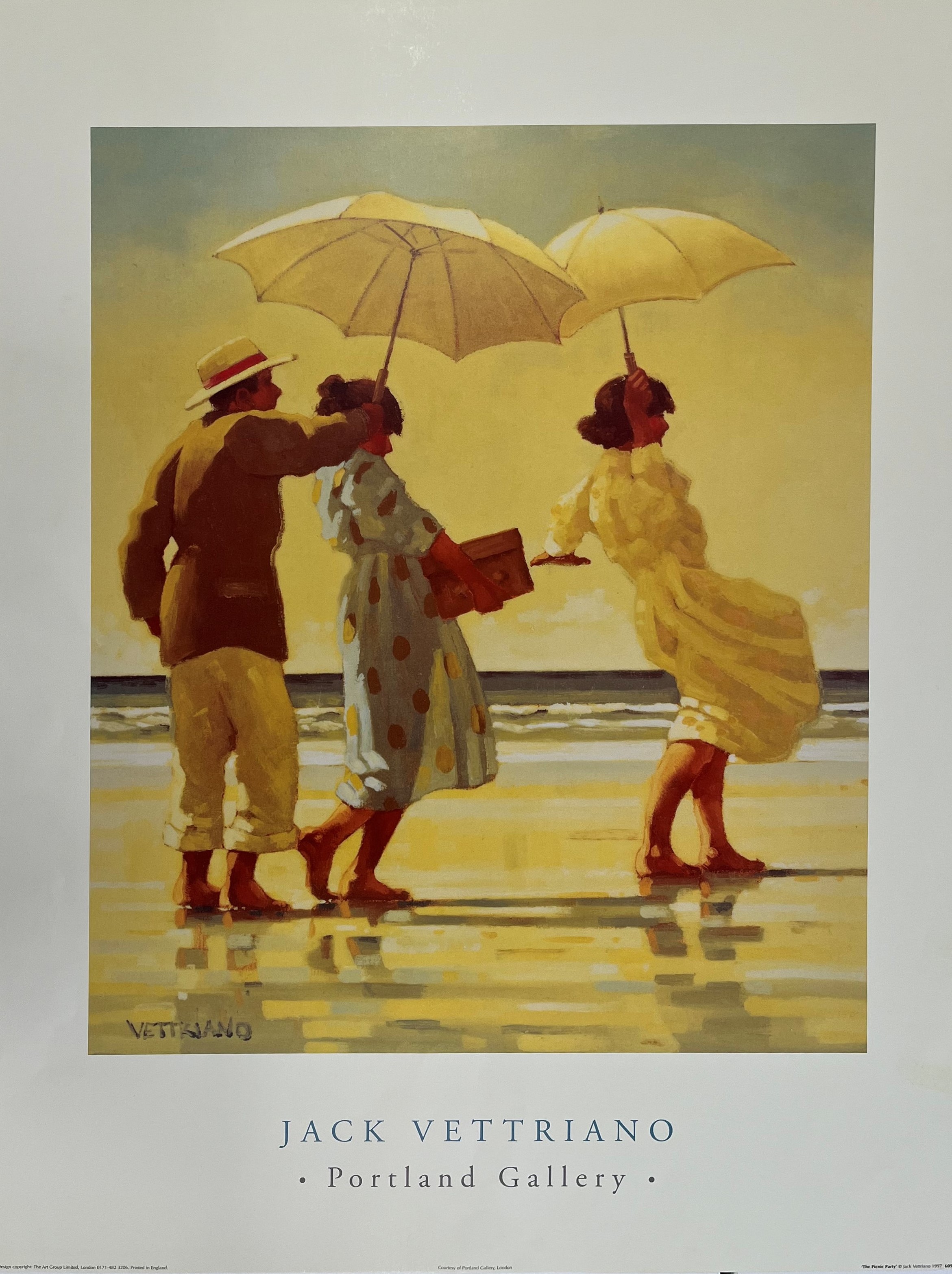 THREE VINTAGE 1990S JACK VETTRIANO GALLERY POSTERS T/W ANOTHER - Image 9 of 13