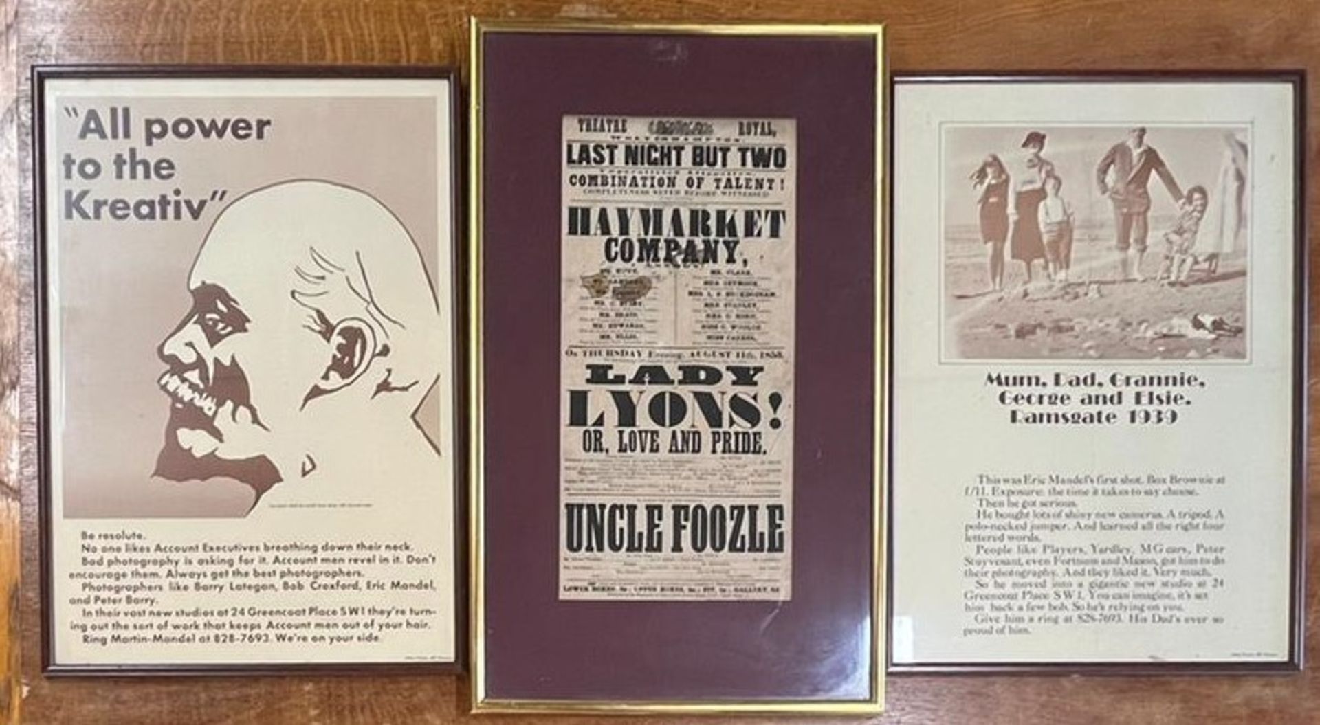 THEATRE ROYAL WOLVERHAMPTON AND FOUR MARTIN MANDEL POSTERS