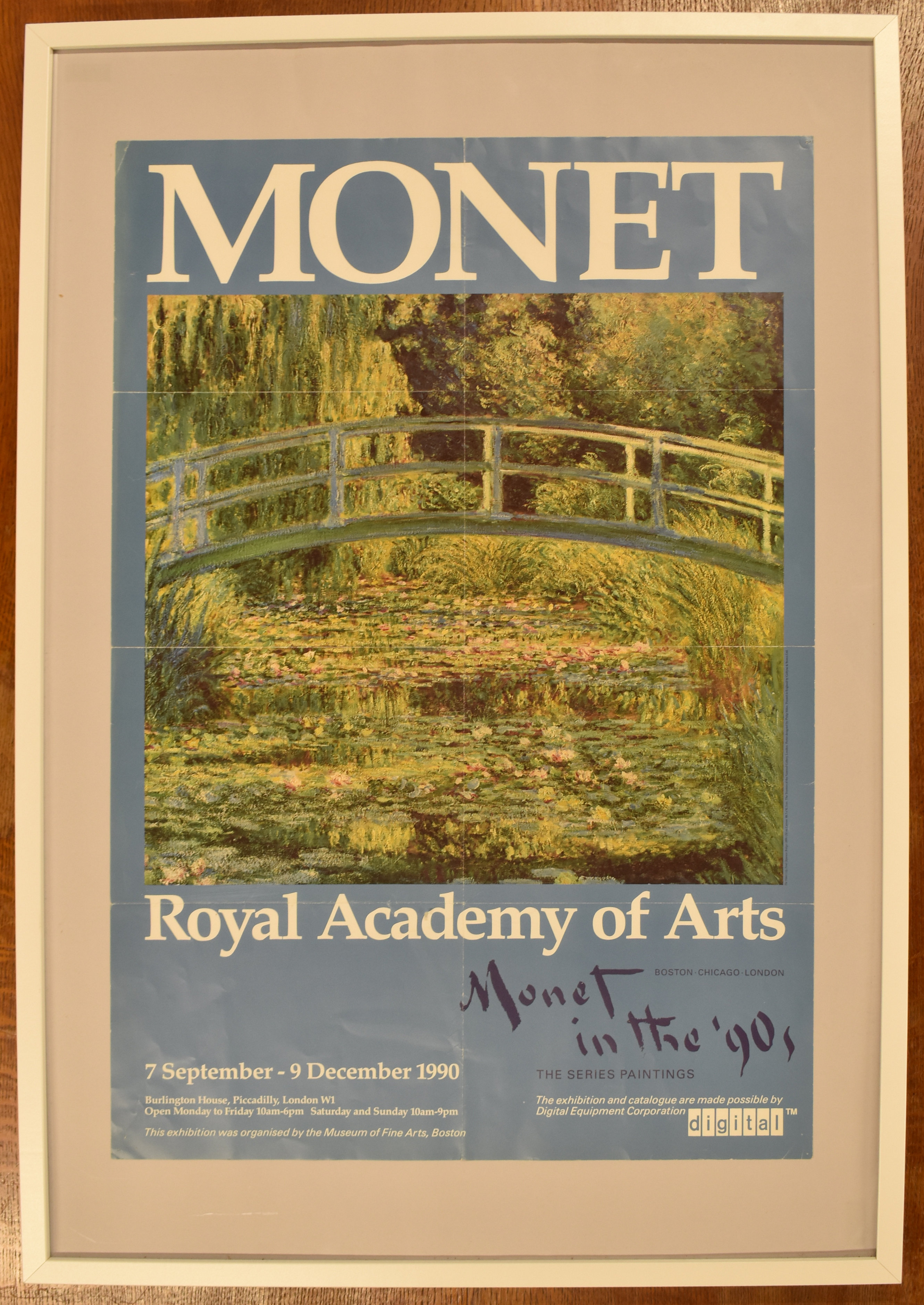 CLAUDE MONET - 1990 ROYAL ACADEMY OF ARTS EXHIBITION POSTER - Image 2 of 5