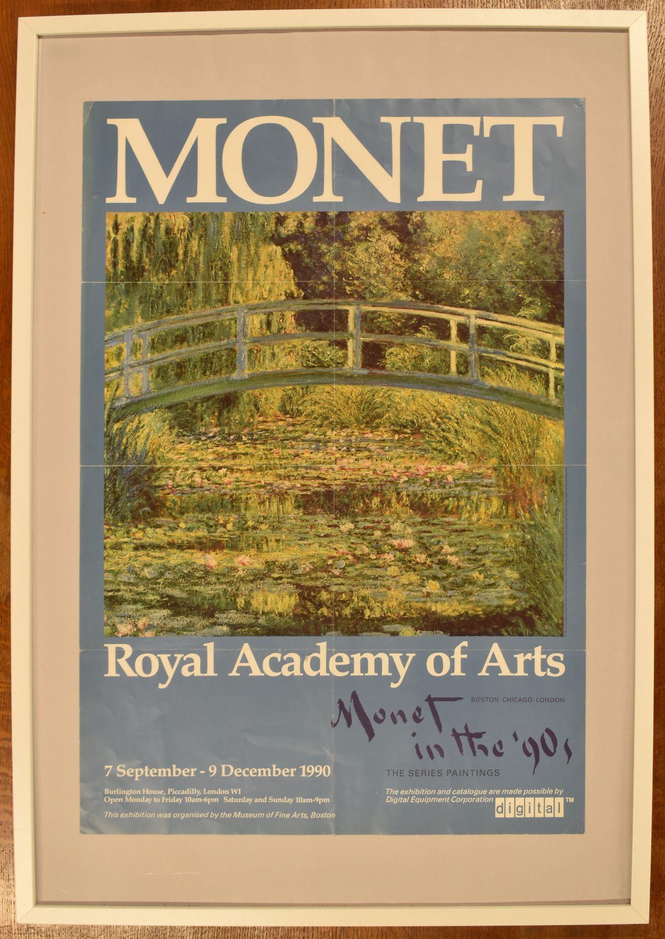 CLAUDE MONET - 1990 ROYAL ACADEMY OF ARTS EXHIBITION POSTER - Image 2 of 5