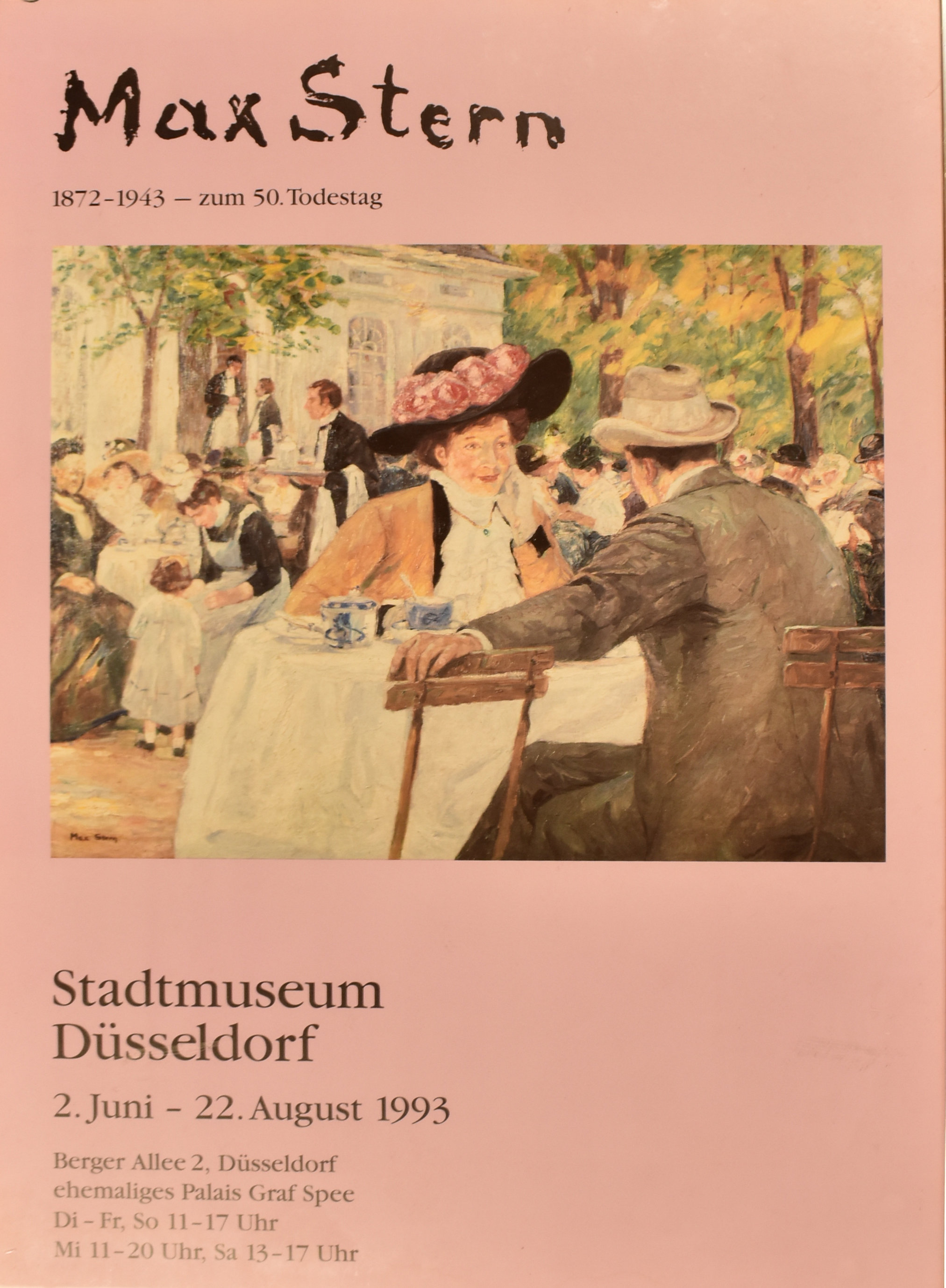 MAX STERN - 1993 STADTMUSEUM DUSSELDORF EXHIBITION POSTER