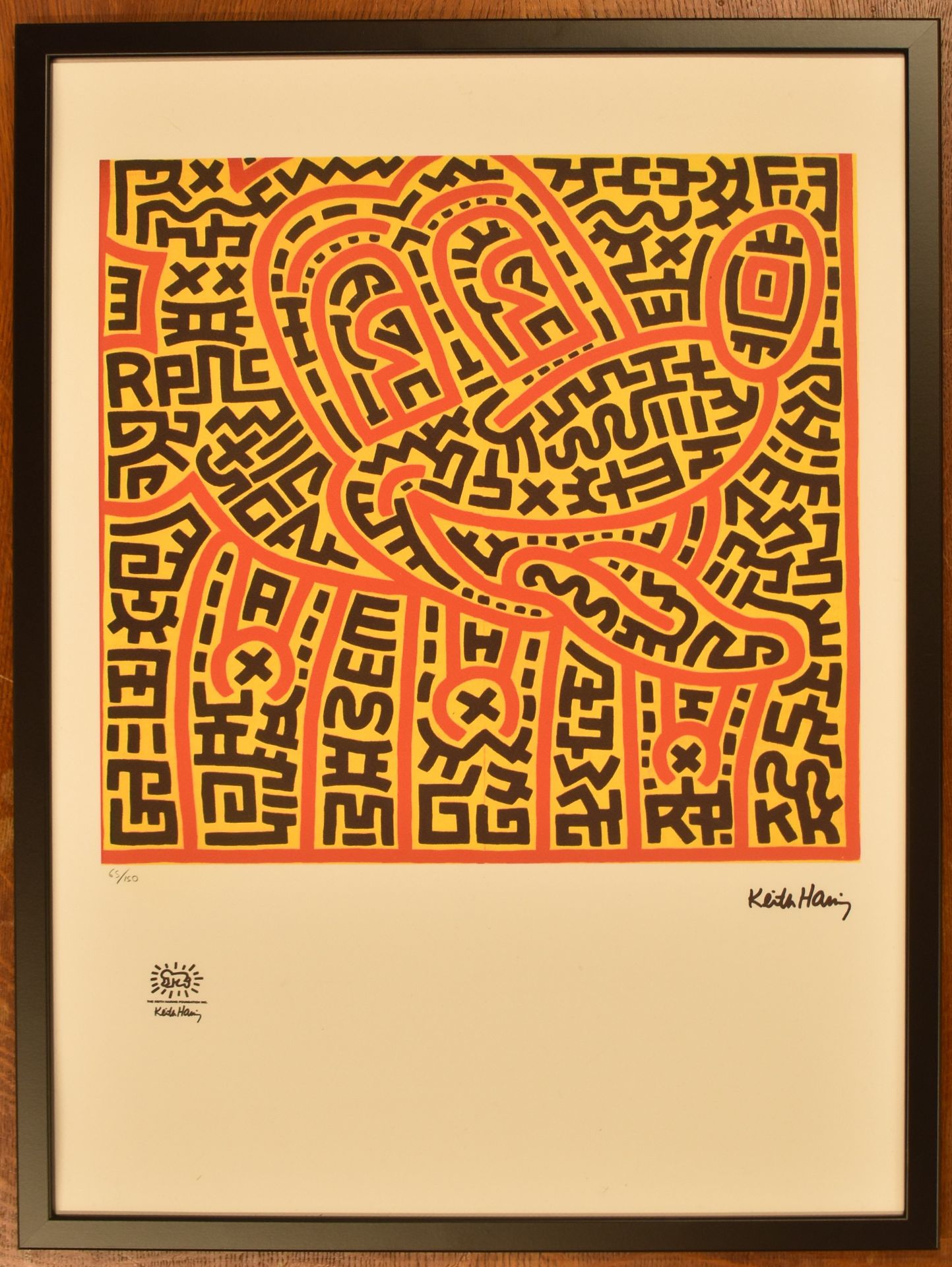 KEITH HARING - UNTITLED 1983 - LITHOGRAPH PRINT - Image 2 of 5