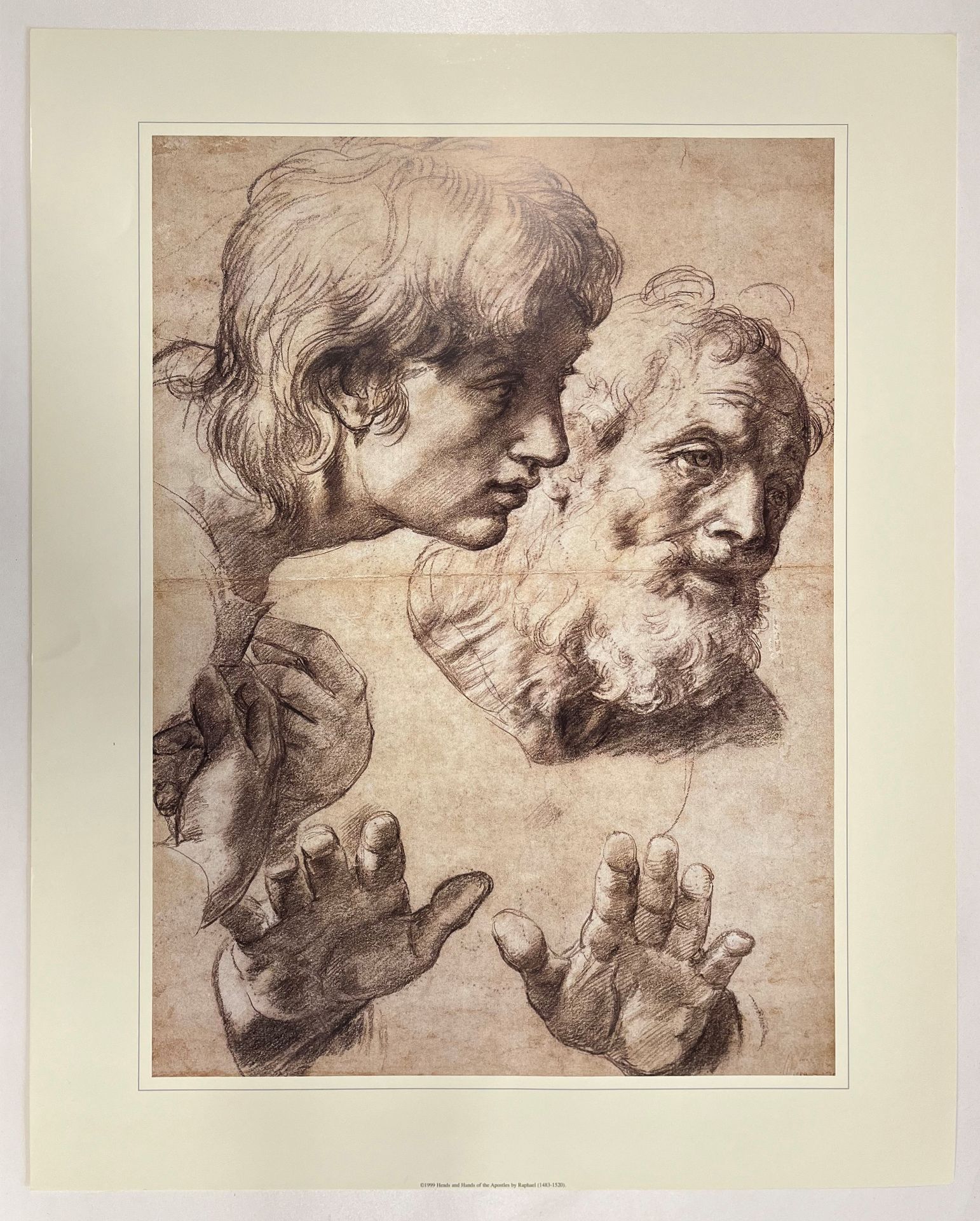 NINE VINTAGE GALLERY POSTERS AFTER DA VINCI, RAPHAEL & OTHERS - Image 8 of 28