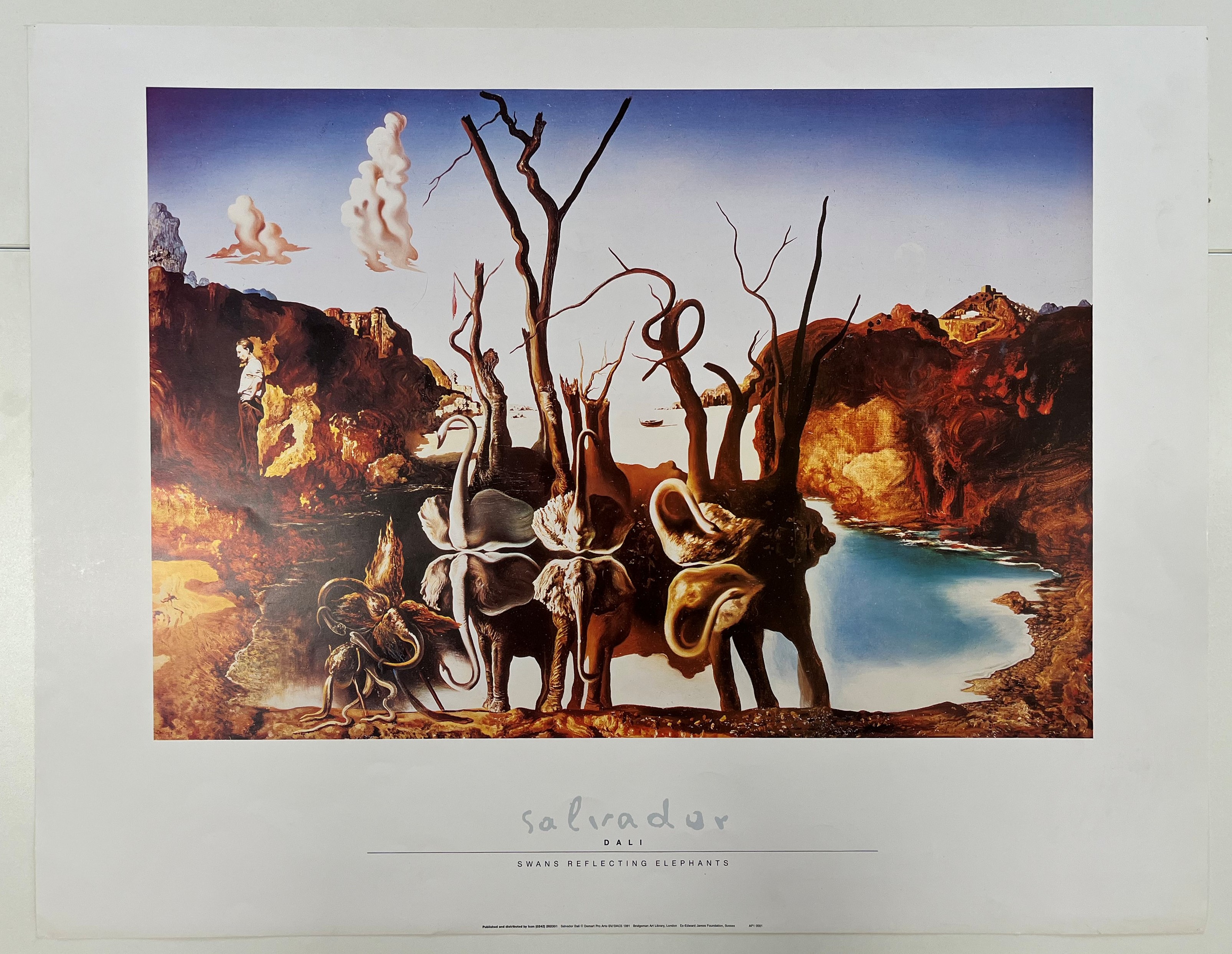 SIX VINTAGE SALVADOR DALI GALLERY POSTERS - Image 2 of 20