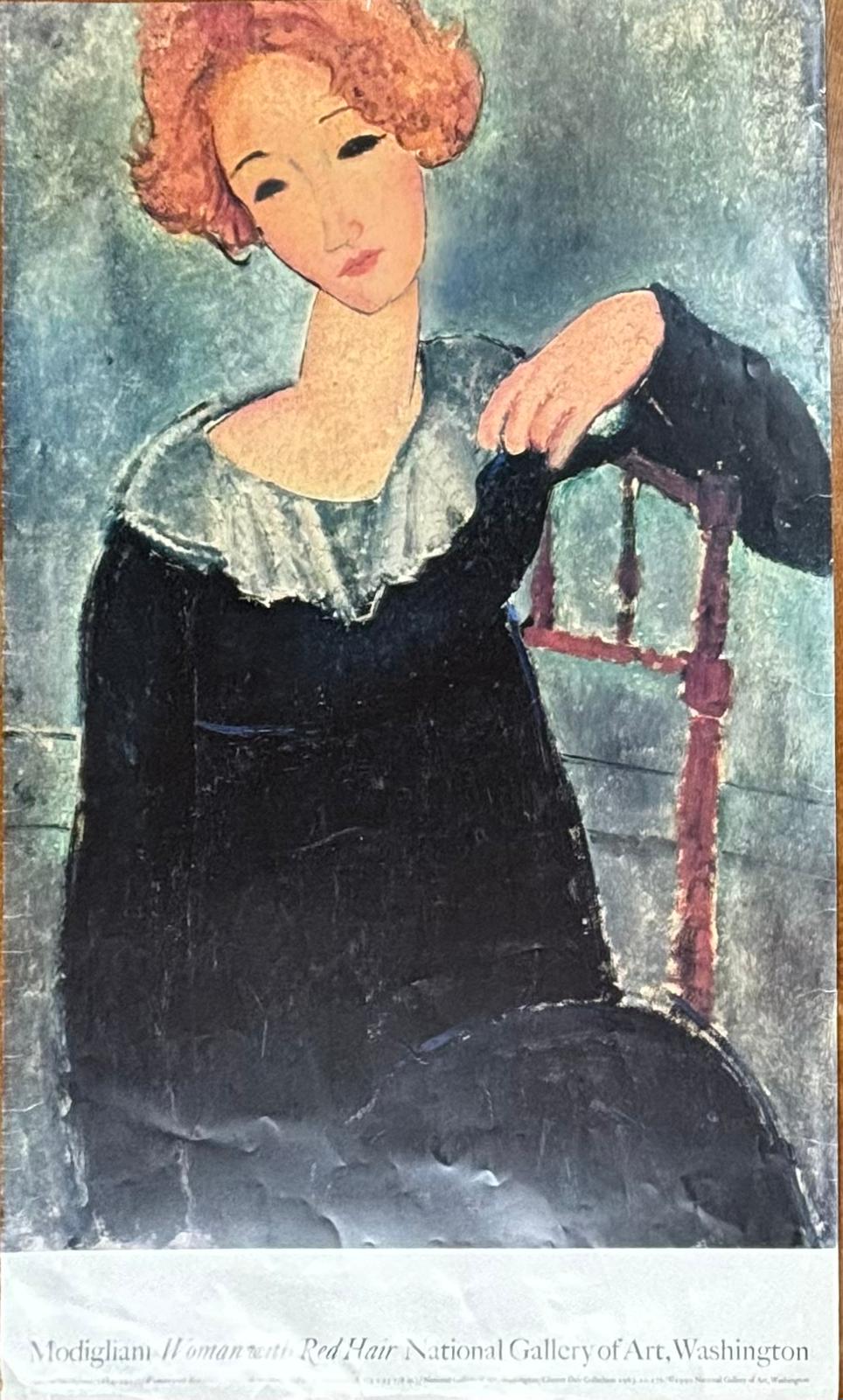 AMEDEO MODIGLIANI (1884-1920) - WOMAN WITH RED HAIR PRINT