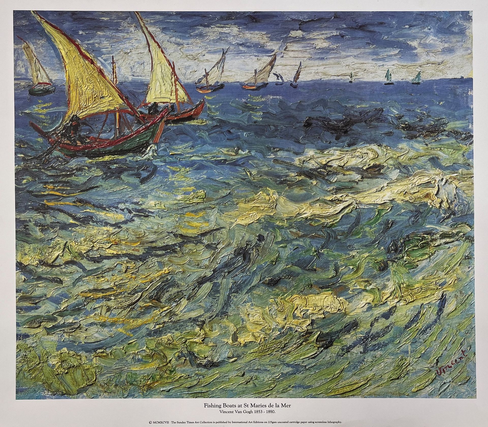 SIX VINTAGE 20TH CENTURY GALLERY POSTERS AFTER VINCENT VAN GOGH - Image 3 of 19