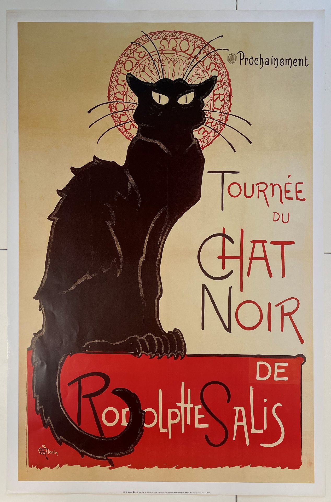 RODOLPHE SALIS - LE CHAT NOIR - SCREENPRINT POSTERS (2) - Bild 3 aus 11