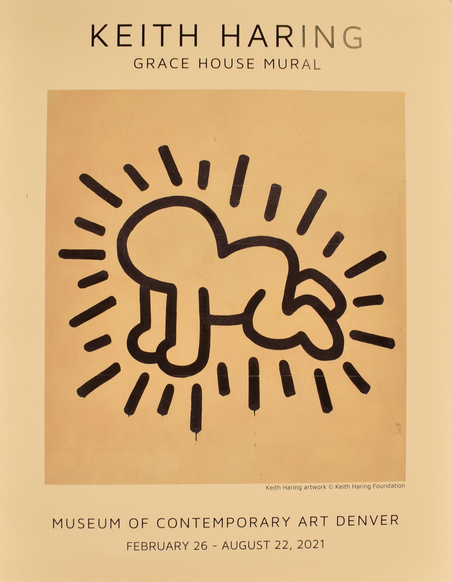 KEITH HARING - GRACE HOUSE MURAL, 2021 EXHIBITION POSTER