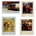THREE VINTAGE 1990S JACK VETTRIANO GALLERY POSTERS T/W ANOTHER