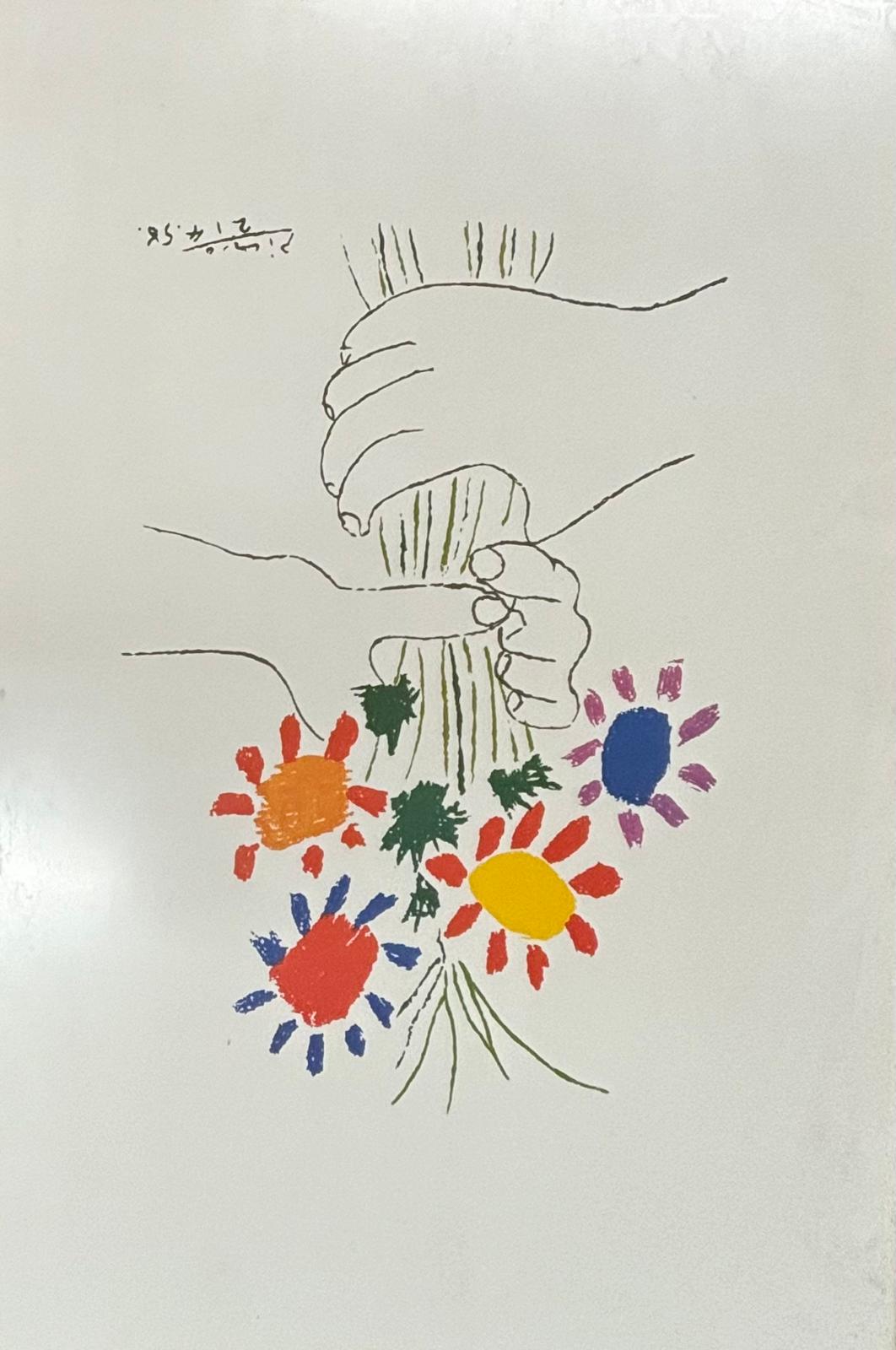 PABLO PICASSO (1881-1973) - BOUQUET OF PEACE - PRINT ON PAPER