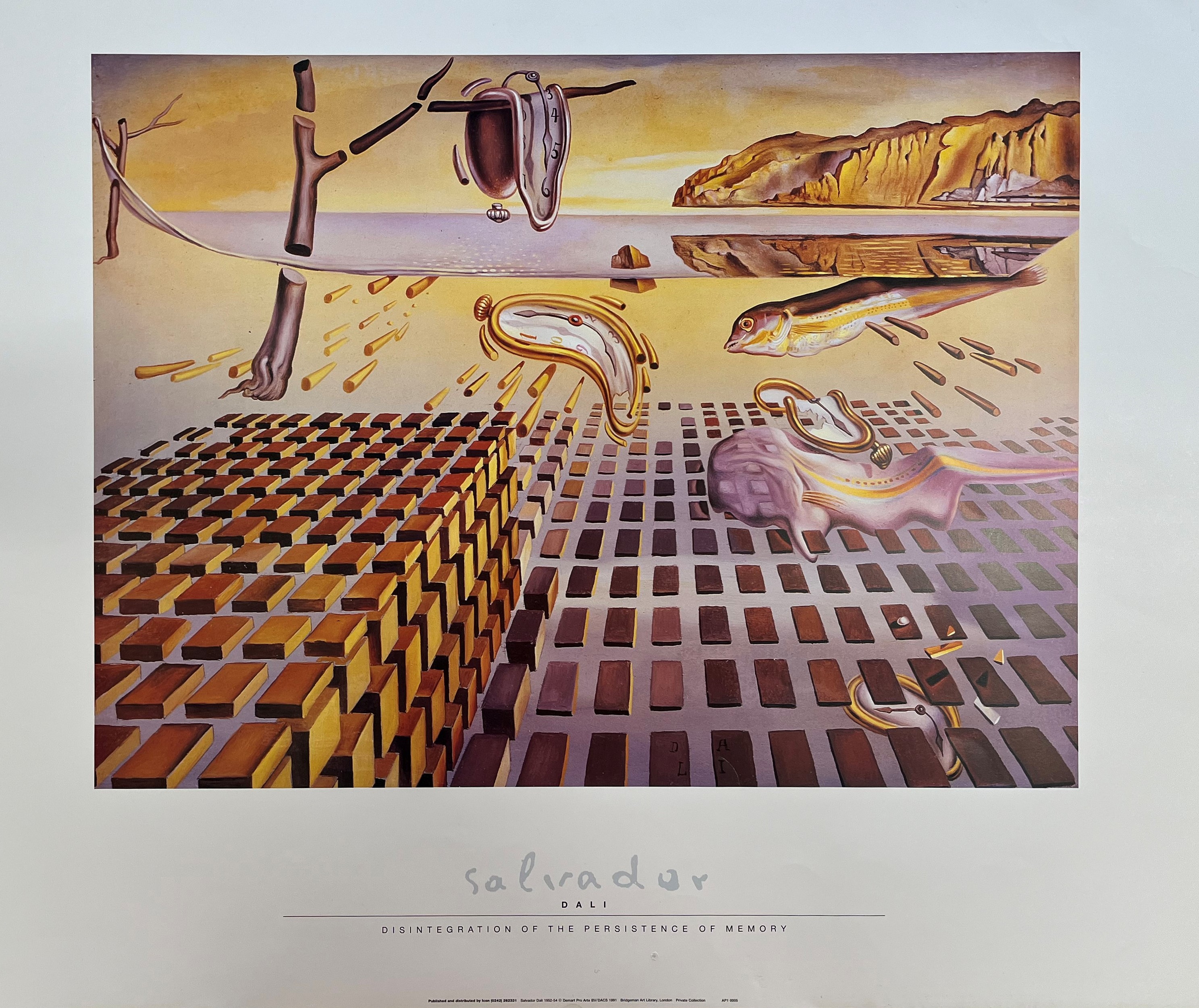 FIVE VINTAGE SALVADOR DALI GALLERY POSTERS - Image 6 of 17