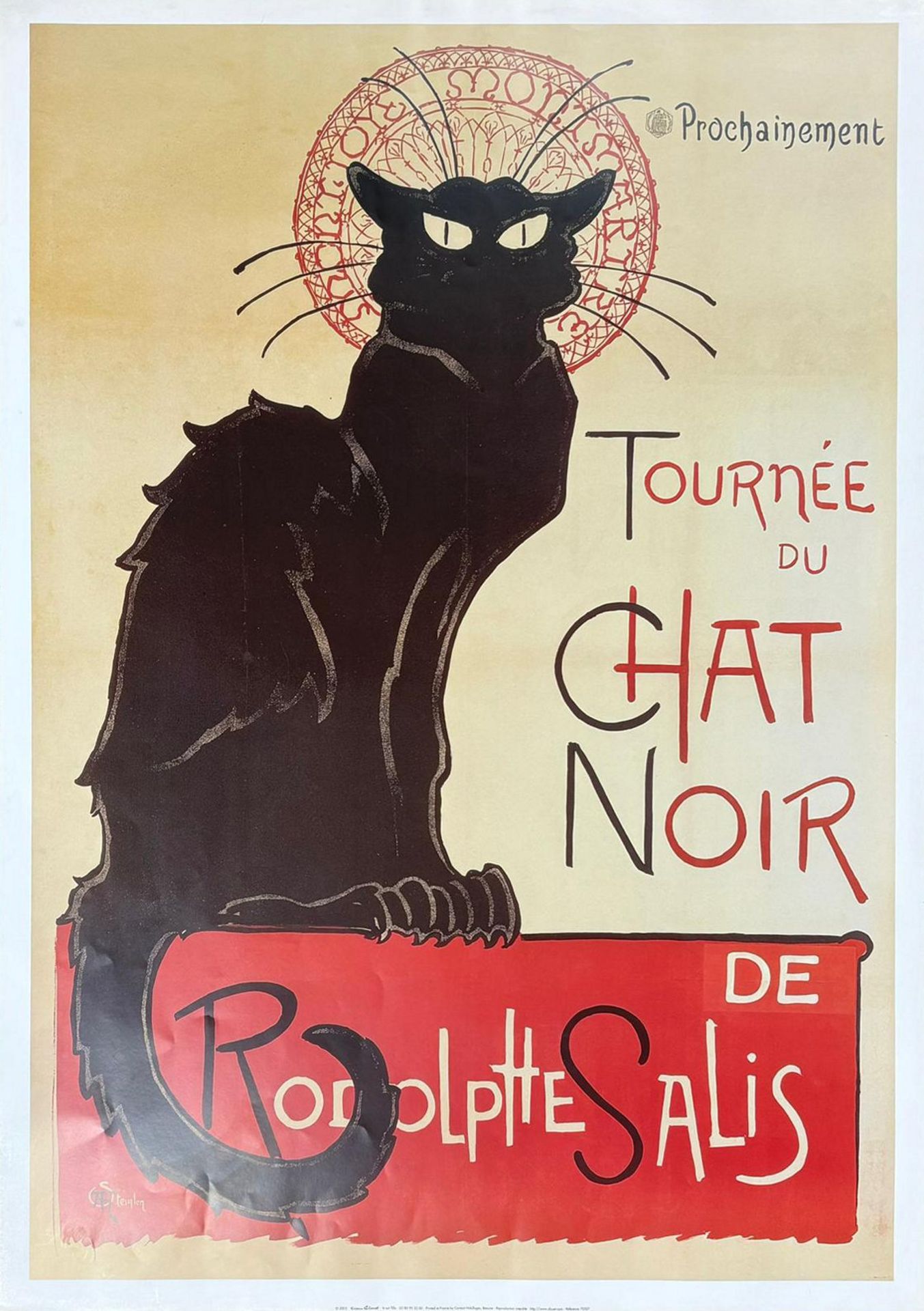 RODOLPHE SALIS - LE CHAT NOIR - SCREENPRINT POSTERS (2) - Image 2 of 11