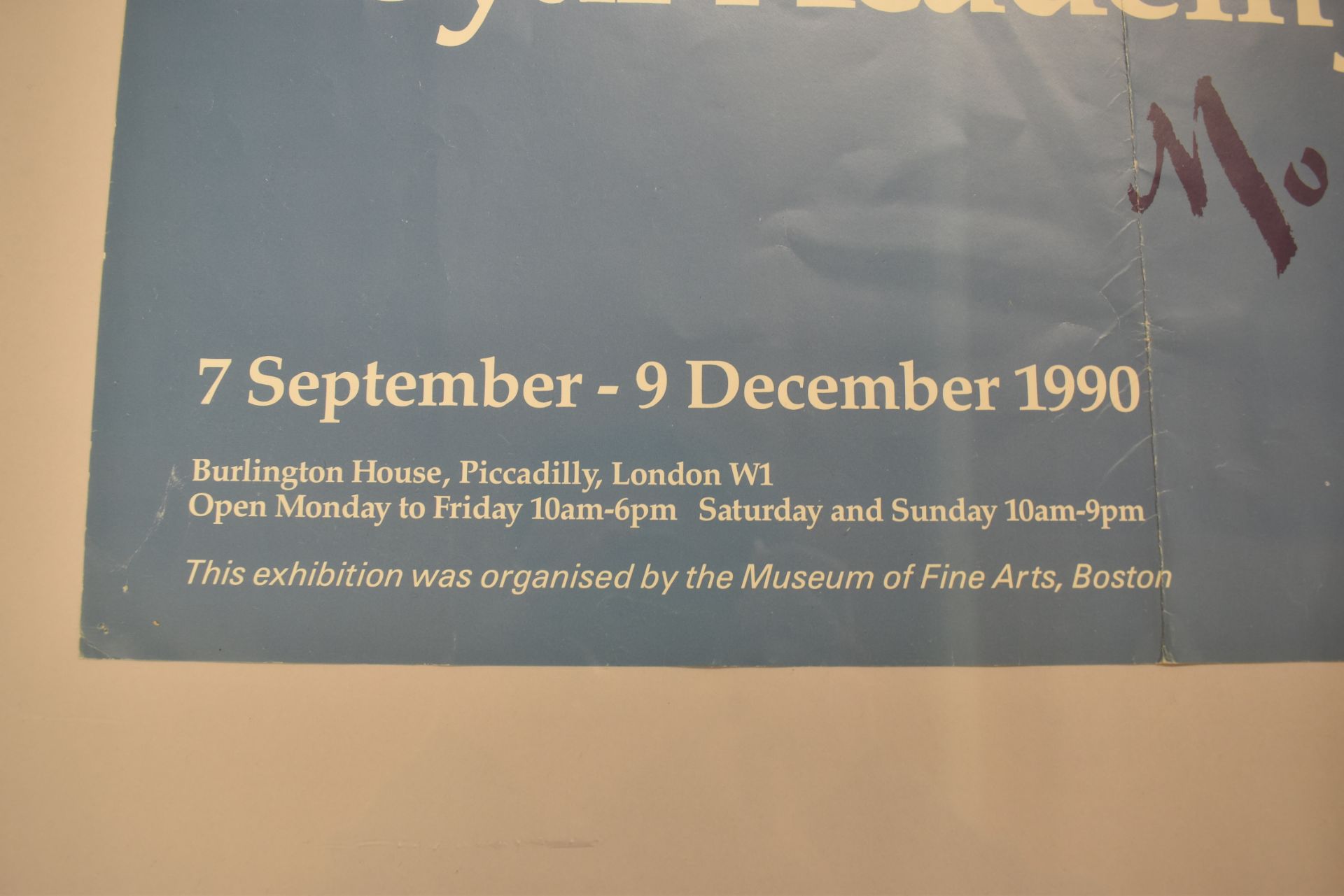 CLAUDE MONET - 1990 ROYAL ACADEMY OF ARTS EXHIBITION POSTER - Image 3 of 5