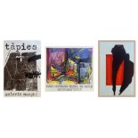 R.MOTHERWELL/A.TAPIES/HANS HOFMANN - EXHIBITION POSTERS (3)