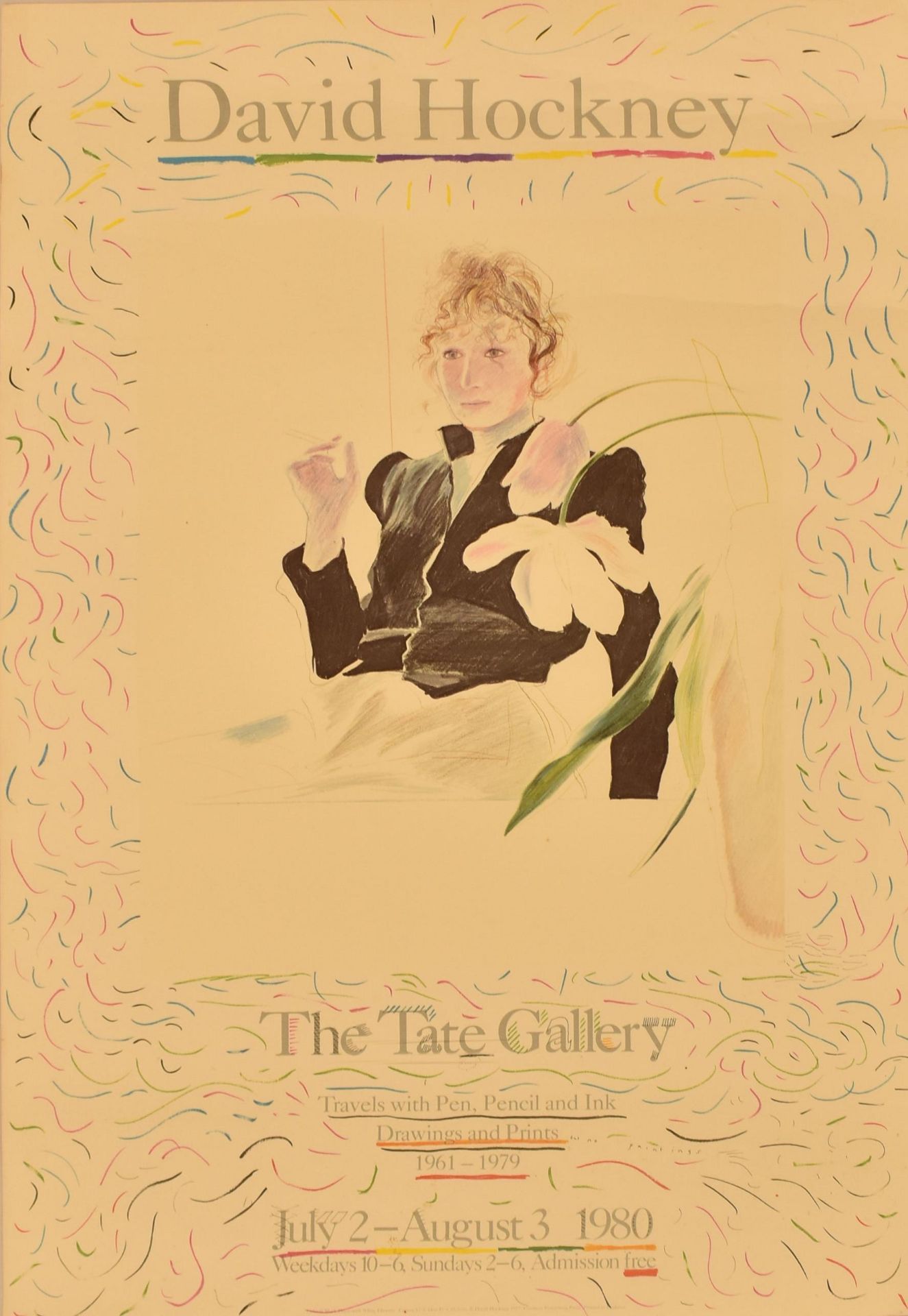 DAVID HOCKNEY - TATE GALLERY EXHIBITION POSTER