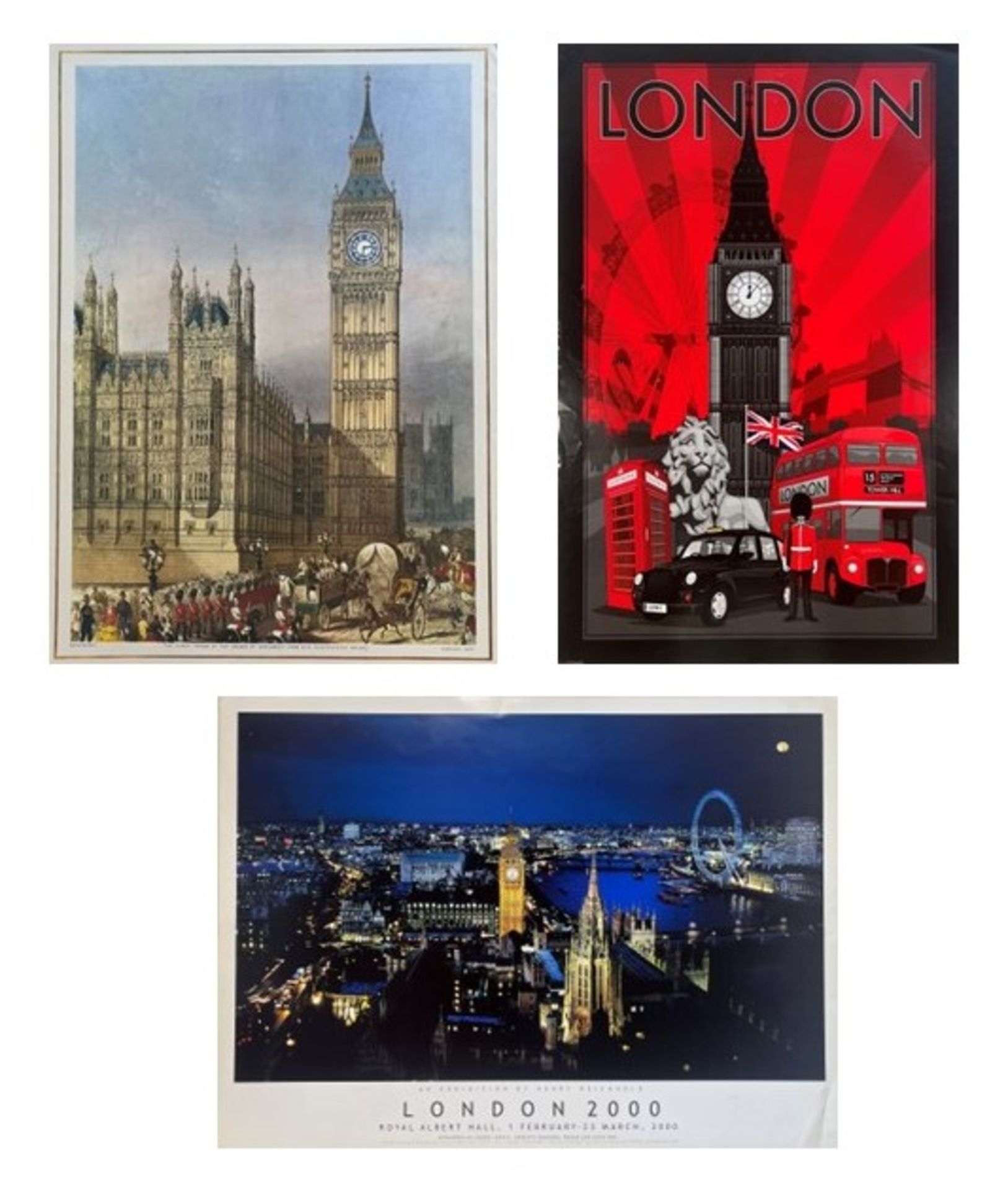 THREE MILLENNIUM POSTERS - LONDON - Image 2 of 10