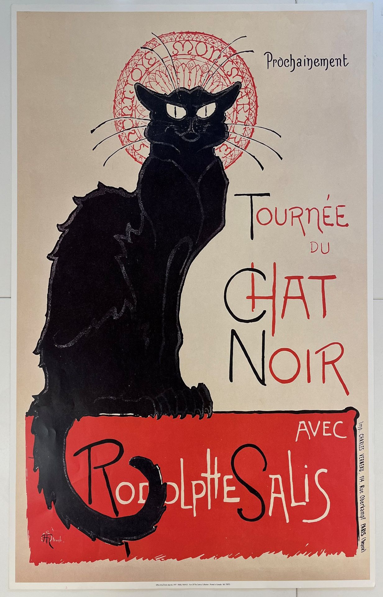 RODOLPHE SALIS - LE CHAT NOIR - SCREENPRINT POSTERS (2) - Bild 6 aus 11