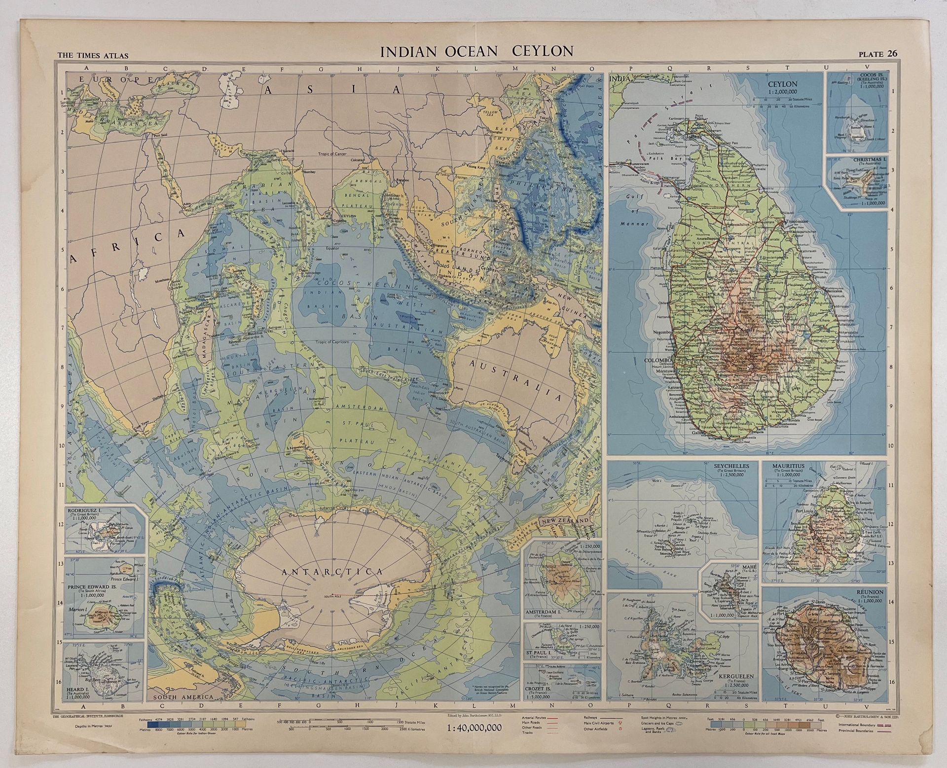 SEVEN CONIC PROJECTION MAPS T/W BRITISH EMPIRE MAPS - Bild 5 aus 27