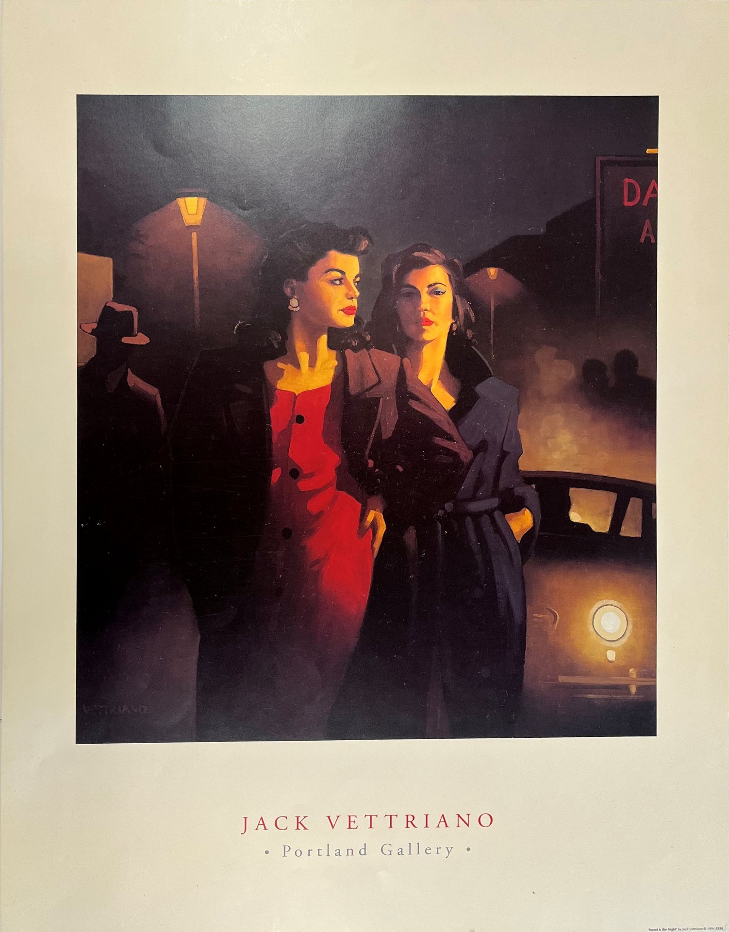 THREE VINTAGE 1990S JACK VETTRIANO GALLERY POSTERS T/W ANOTHER - Image 6 of 13