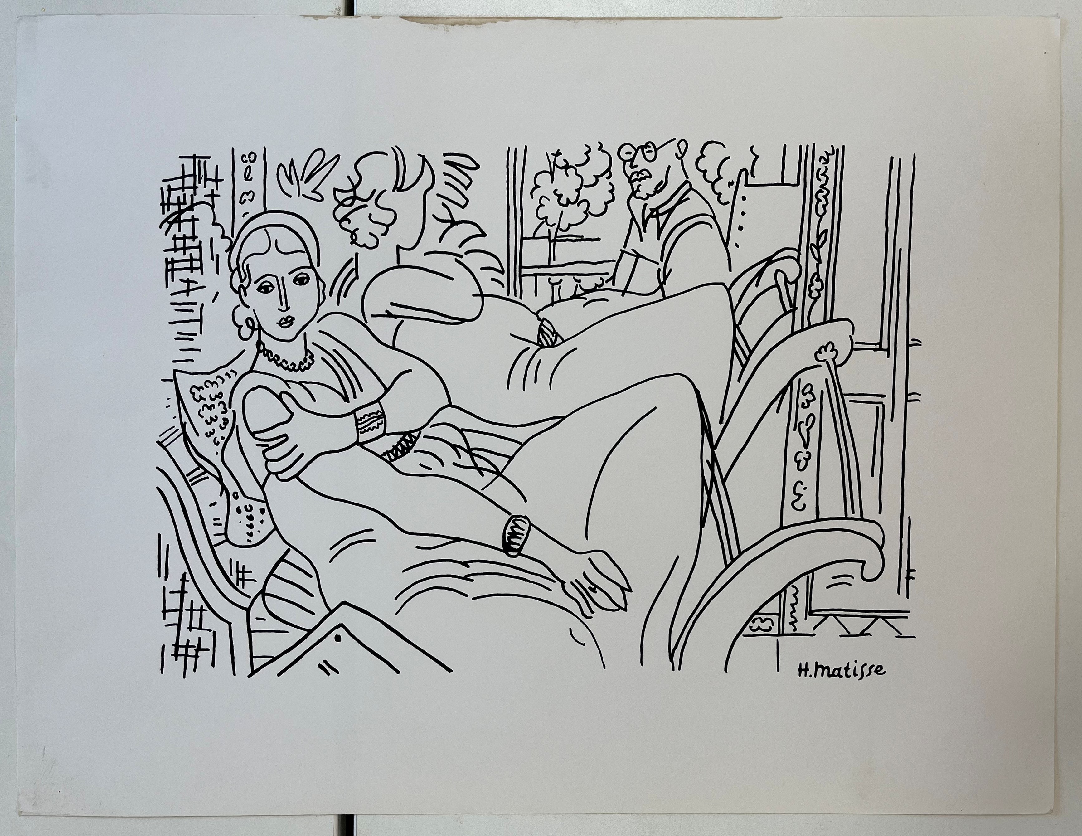 SEVEN VINTAGE LITHOGRAPHS ON PAPER AFTER HENRI MATISSE - Image 21 of 24