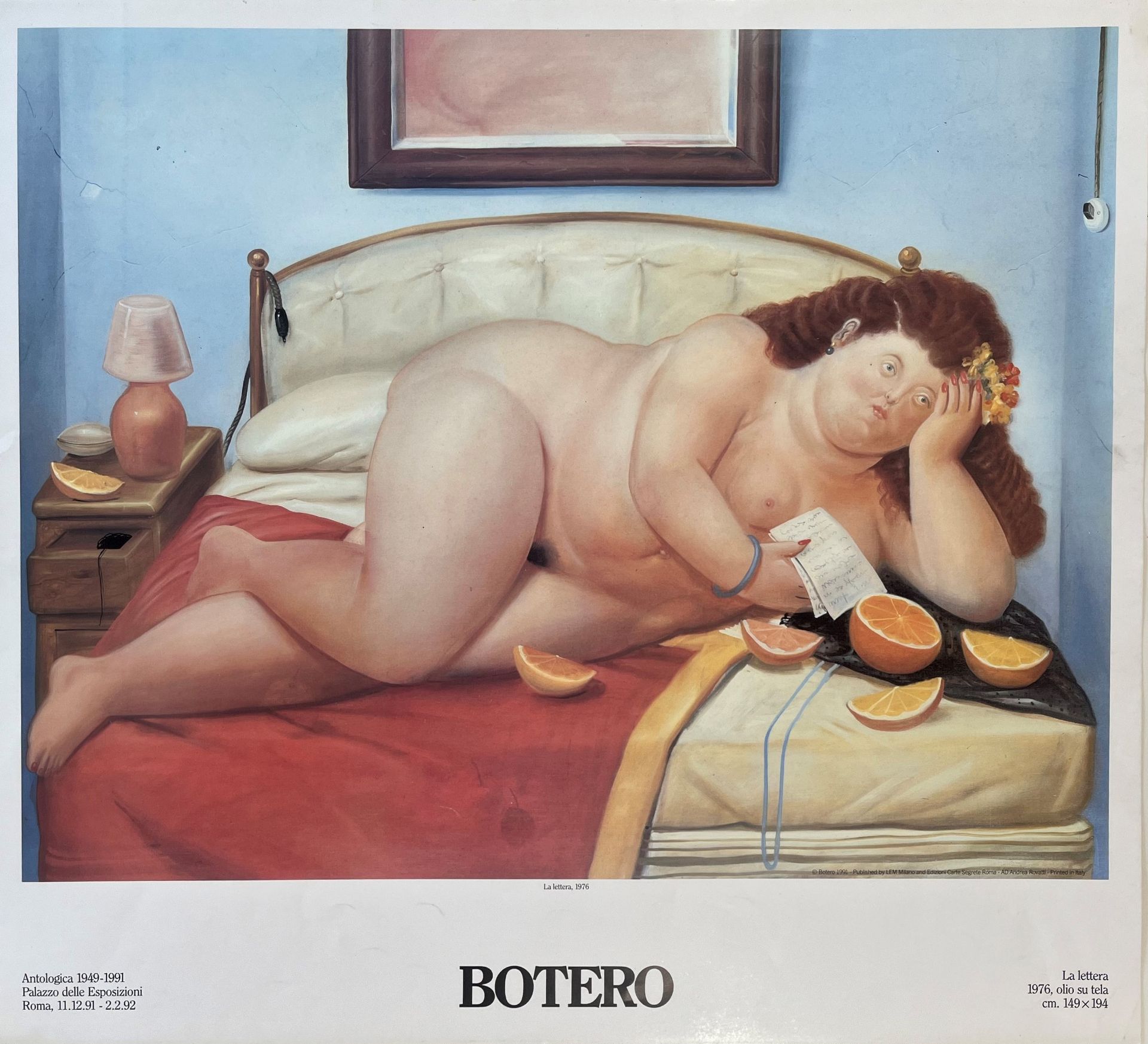 FERNANDO BOTERO - DANCERS/FIORI/IL BAGNO/LE LETTERA POSTERS (5) - Image 8 of 18