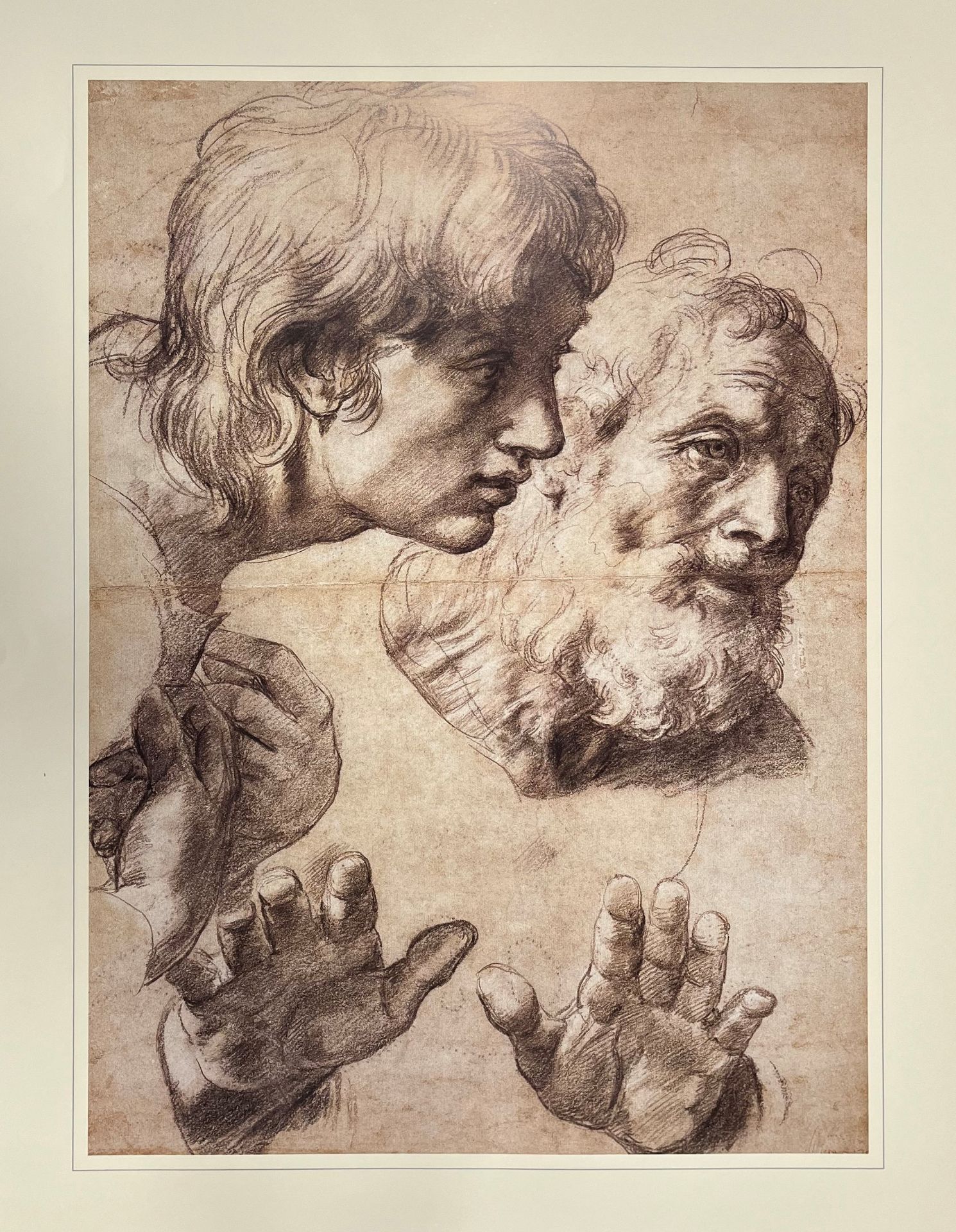 NINE VINTAGE GALLERY POSTERS AFTER DA VINCI, RAPHAEL & OTHERS - Image 9 of 28