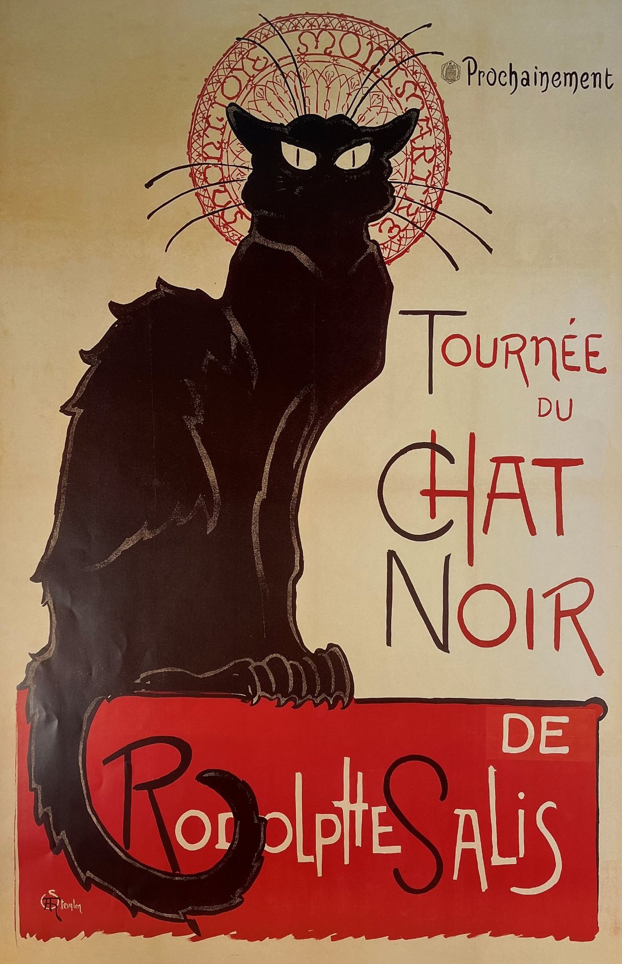 RODOLPHE SALIS - LE CHAT NOIR - SCREENPRINT POSTERS (2) - Image 4 of 11