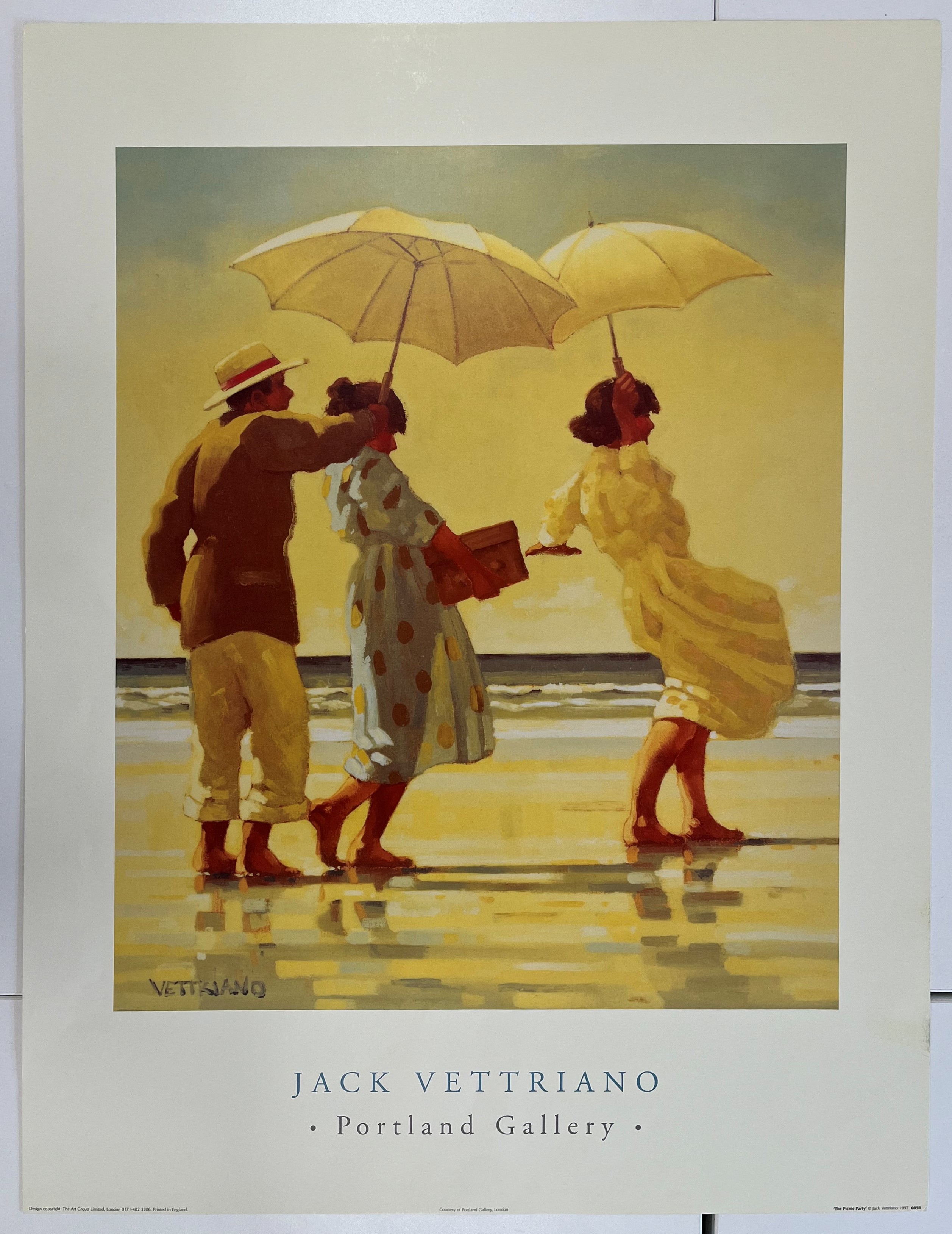 THREE VINTAGE 1990S JACK VETTRIANO GALLERY POSTERS T/W ANOTHER - Image 8 of 13