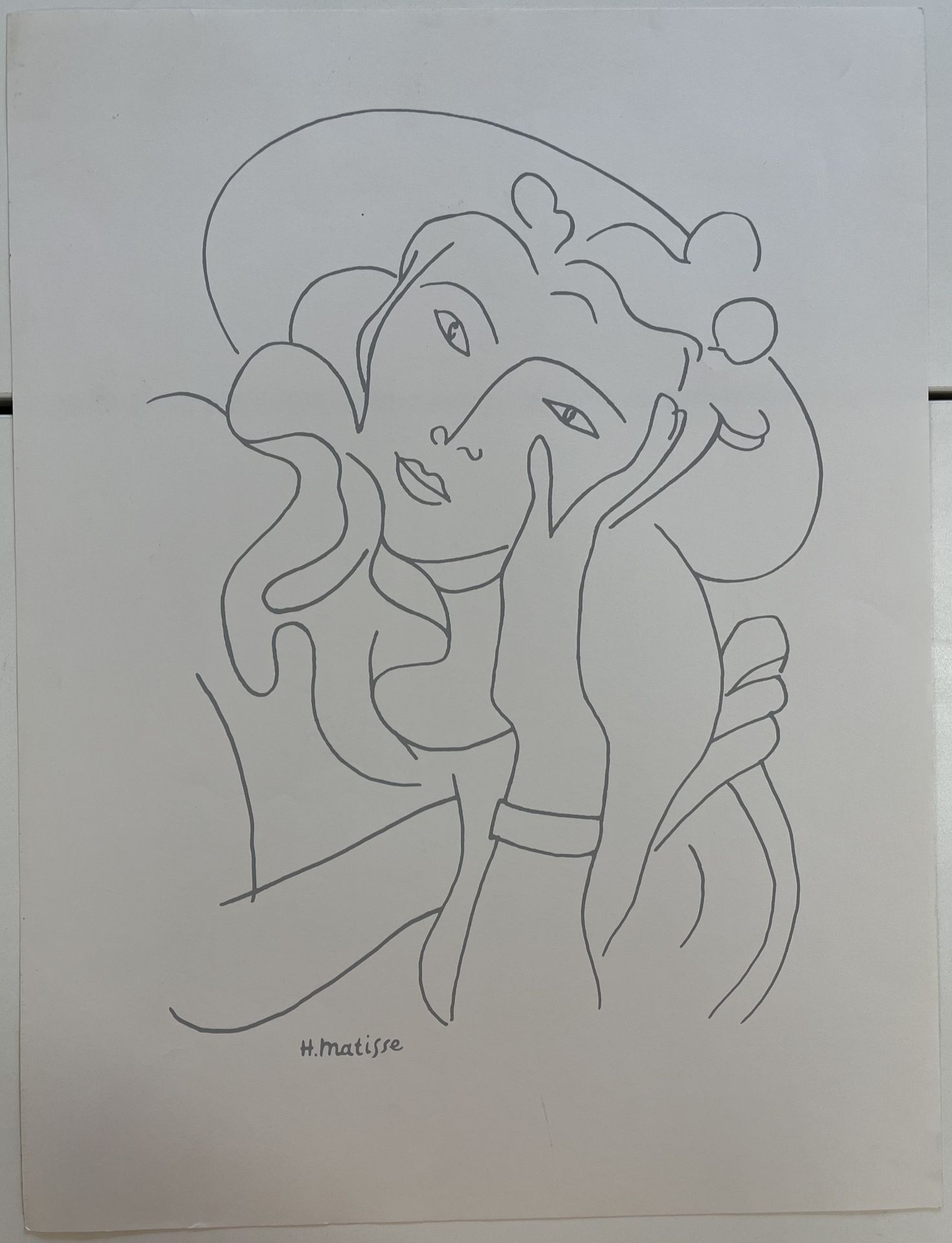 SIX VINTAGE LITHOGRAPHS ON PAPER AFTER HENRI MATISSE - Image 16 of 19